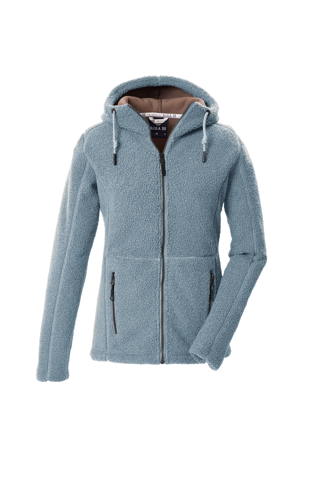 G.I.G.A. DX by killtec Veste en laine polaire »GW 38 WMN KNTFLC JCKT« avec capuche avec capuche réglable, fermeture éclair