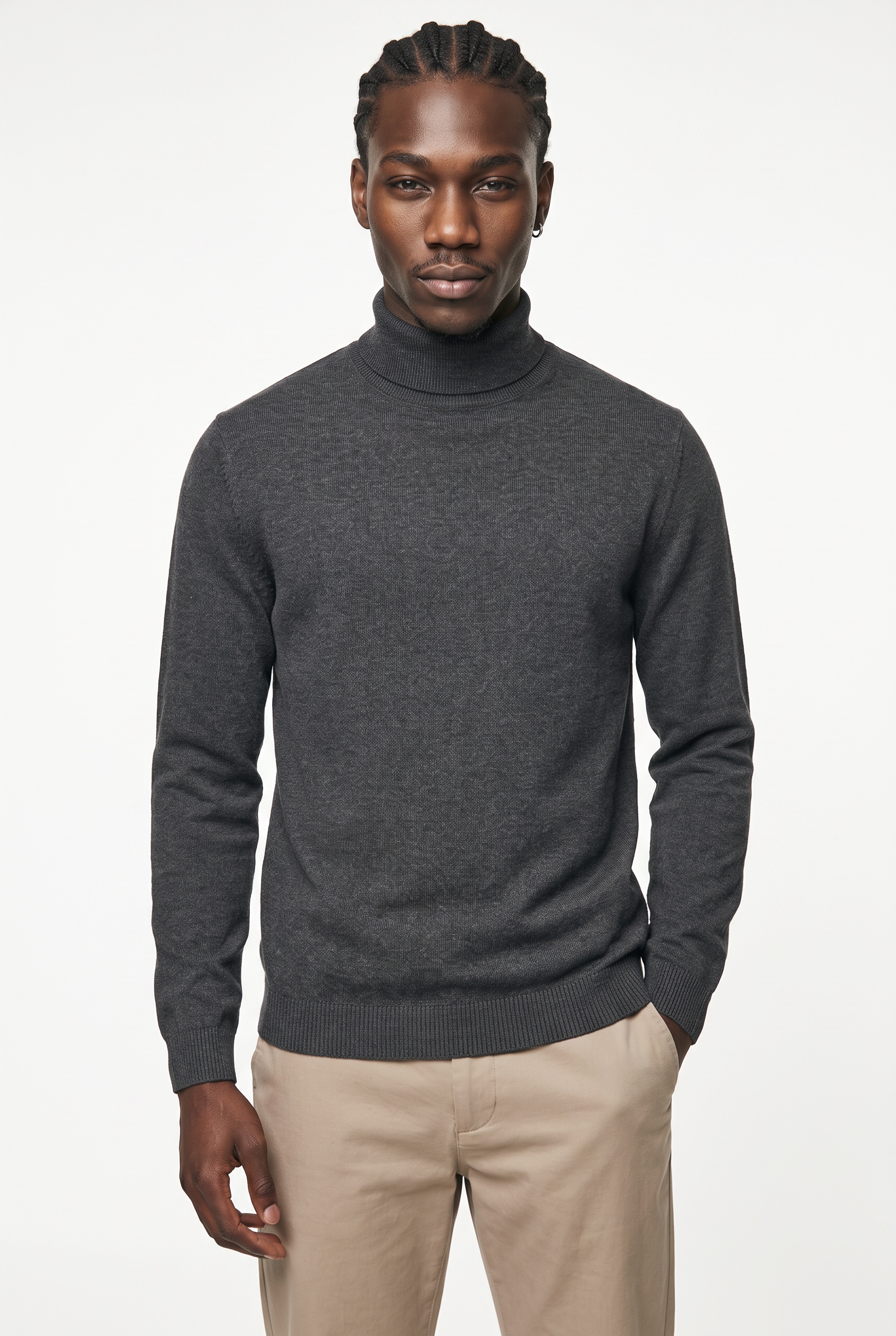 Jack & Jones Pull à col roulé »JJEBASIC KNIT ROLL NECK 2PK MP« Paquet, 2 coton, coupe régulière