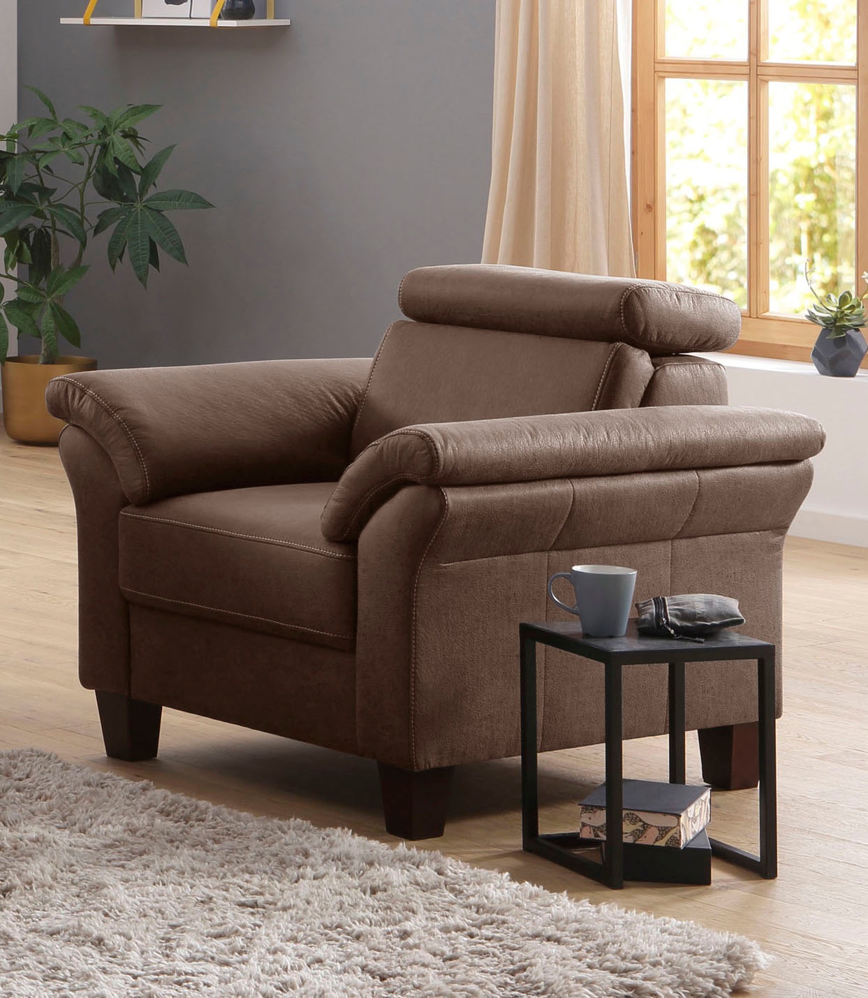 Image of Home affaire Sessel »Arngast«, Inclusive Kopfteilverstellung und Federkern bei Ackermann Versand Schweiz