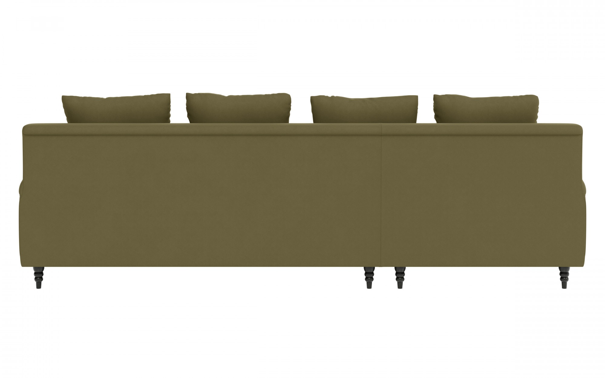 Guido Maria Kretschmer Home&Living Ecksofa »NORIN L-Form«, zwei Fussarten: vorne - Rollen, hinten - Holzfüsse