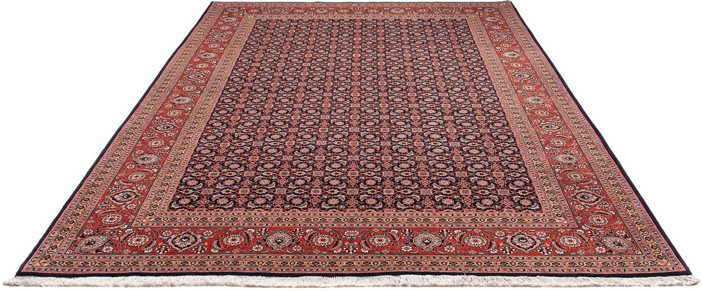 Image of morgenland Orientteppich »Perser - Täbriz - 295 x 202 cm - dunkelblau«, rechteckig, 10 mm Höhe, Wohnzimmer, Handgeknüpft, Einzelstück mit Zertifikat bei Ackermann Versand Schweiz