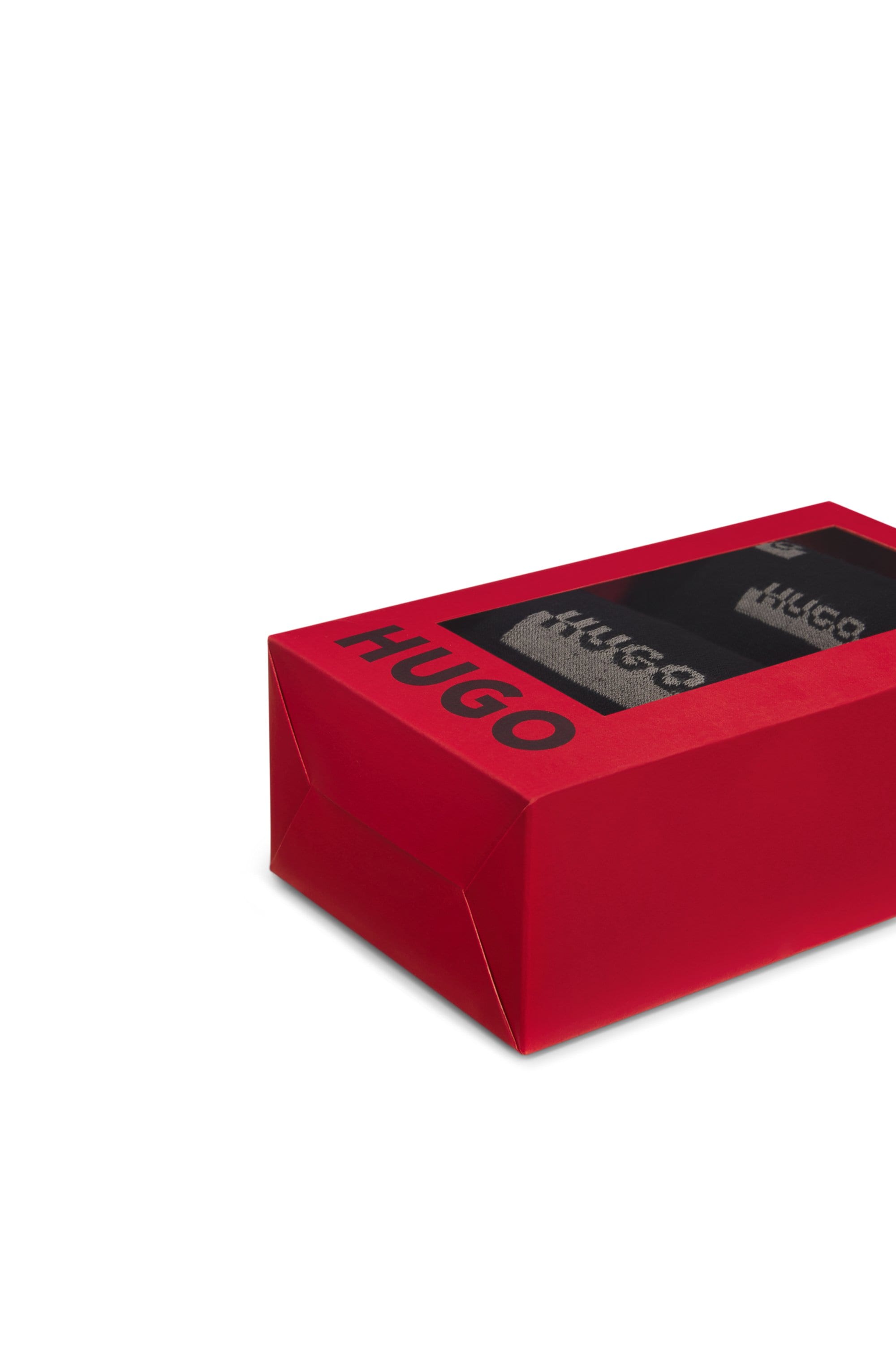 HUGO Underwear Socken 2 Paar tlg. mit elastischem Bund, Baumwollmischung, Logo-Design