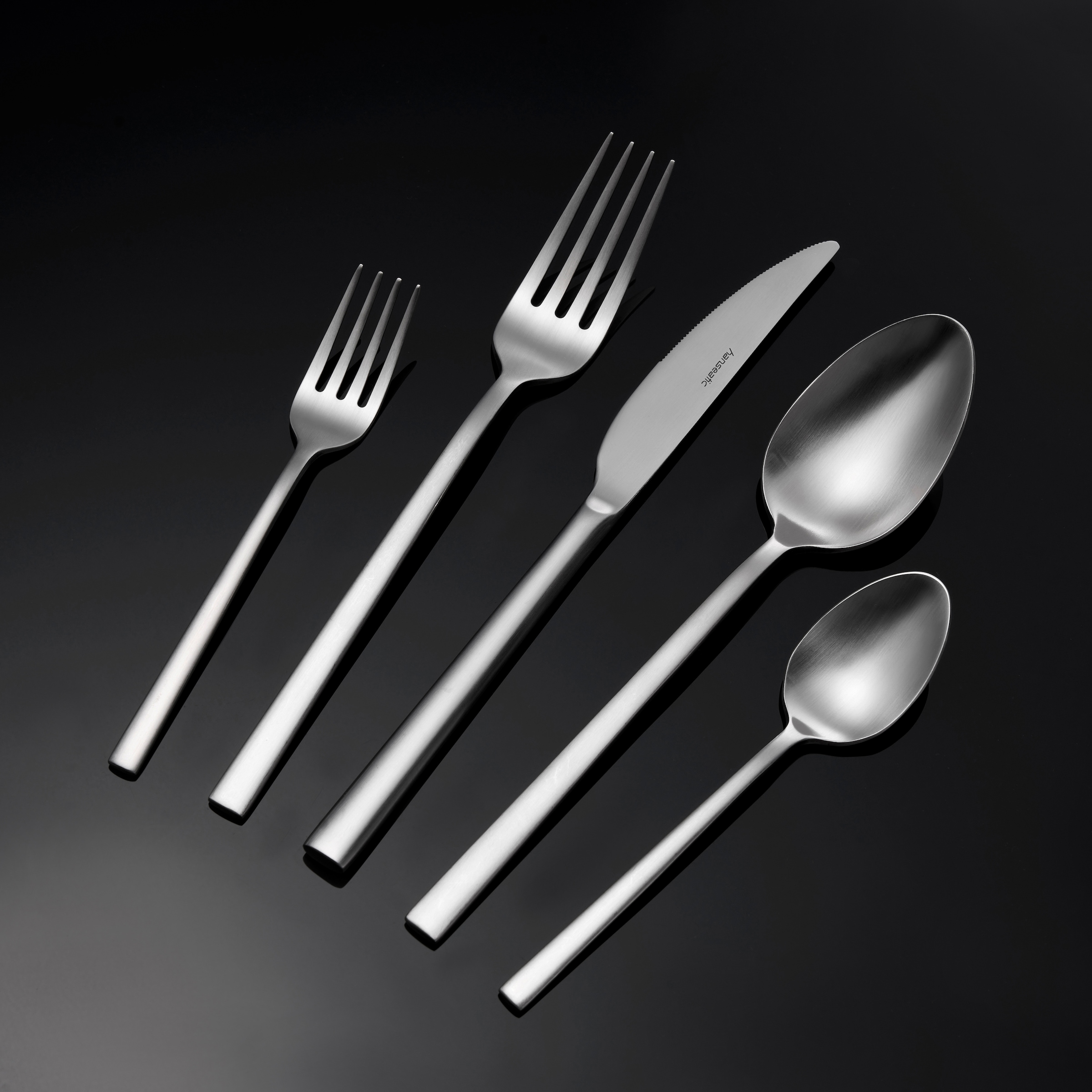 Hanseatic Besteck-Set »SMART, in matter Optik« leichtes und minimalistisches Design