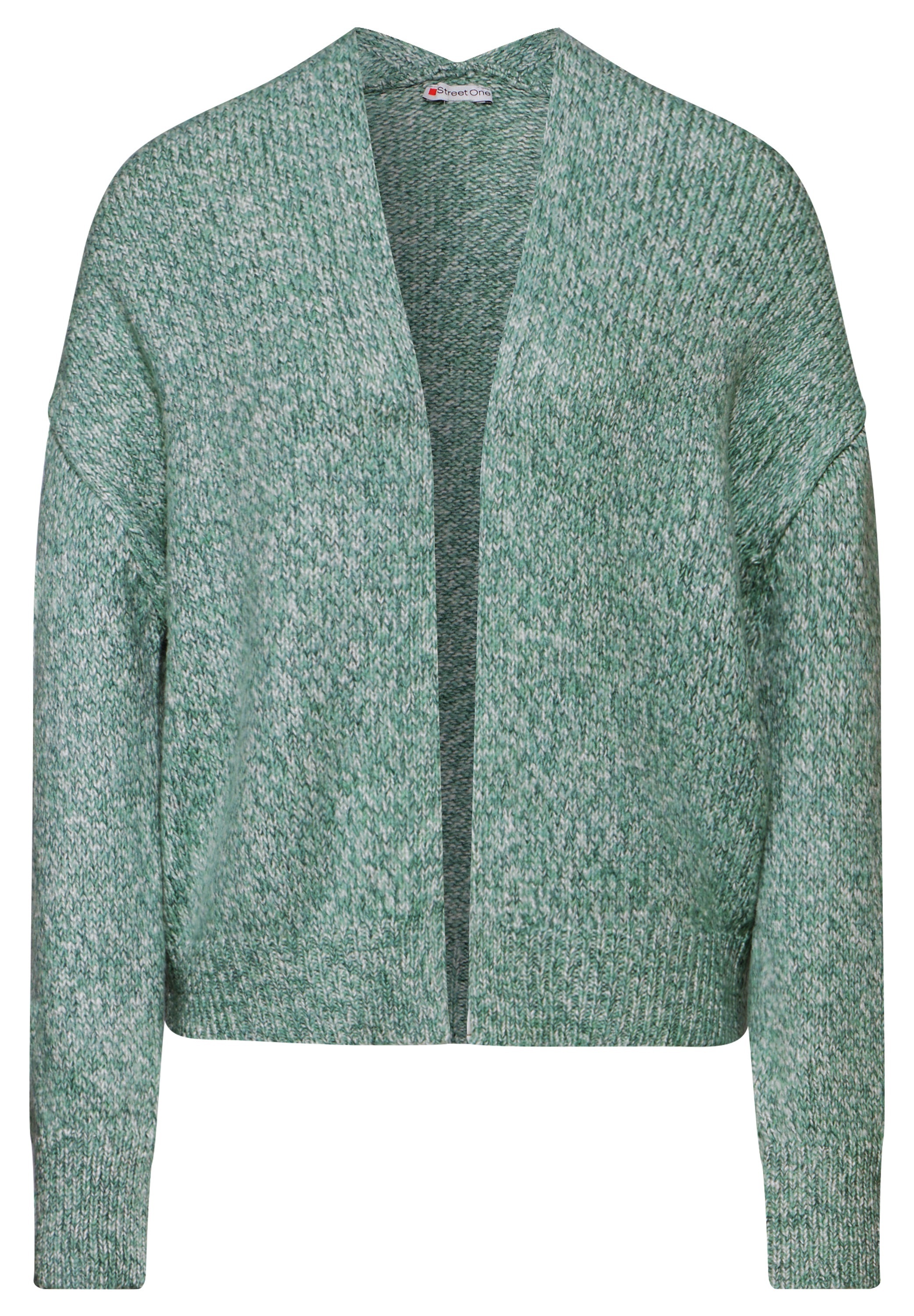 STREET ONE Cardigan, in offener Form, in melierter Optik