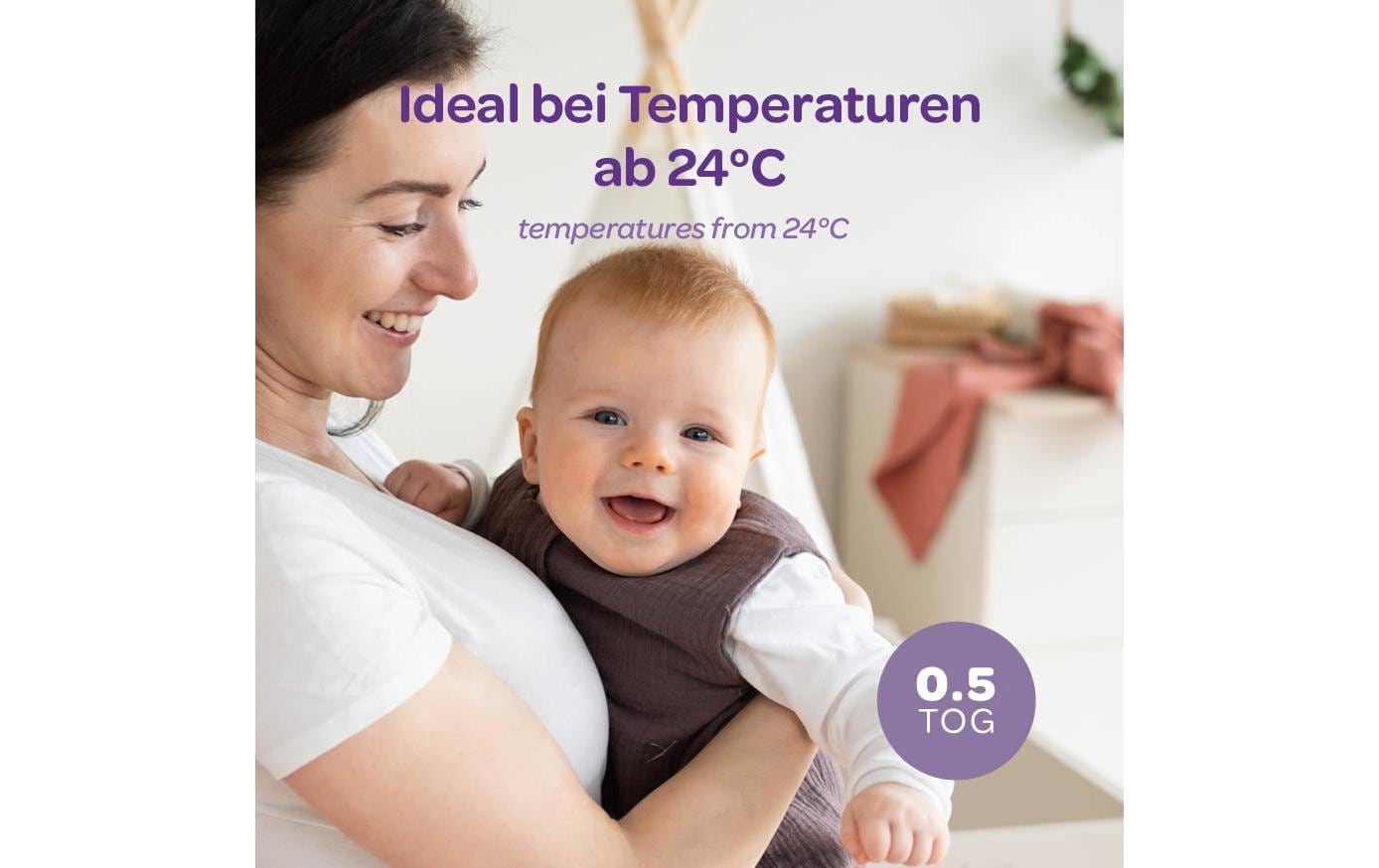 Träumeland Babyschlafsack »Musselin LIEBMICH Gr. 90«