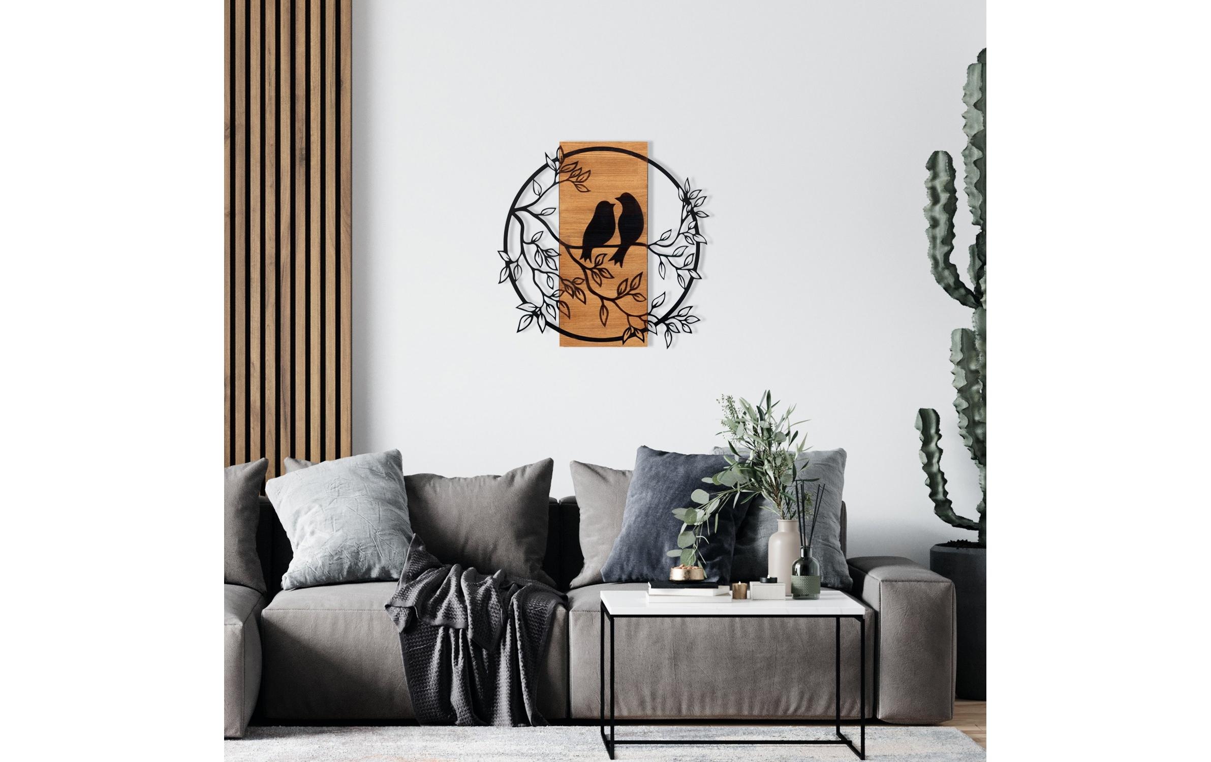 Wanddekoobjekt »Wallxpert Vogel 59.5 cm x 58.5 cm«