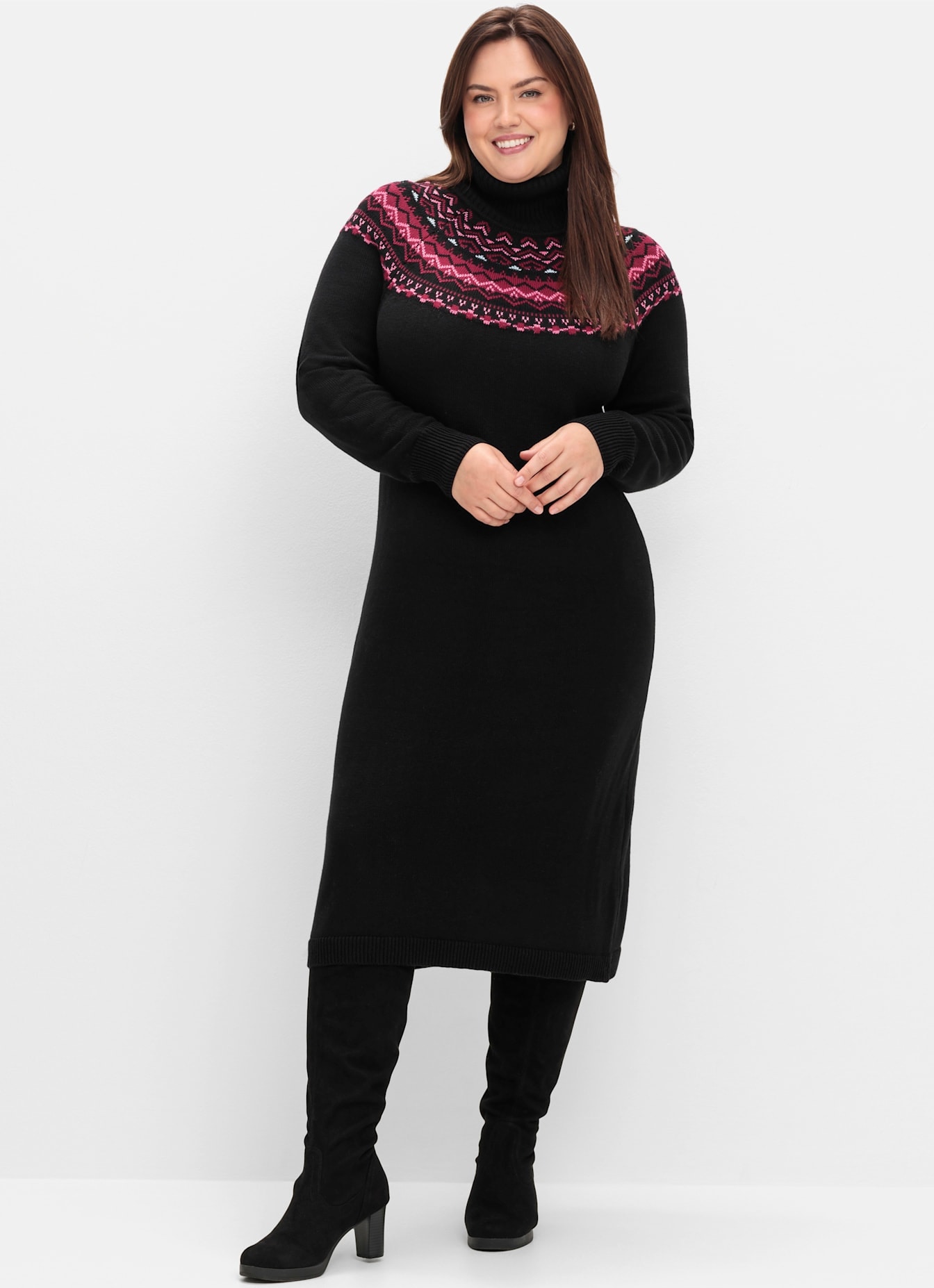 Sheego Strickkleid "Strickkleid"