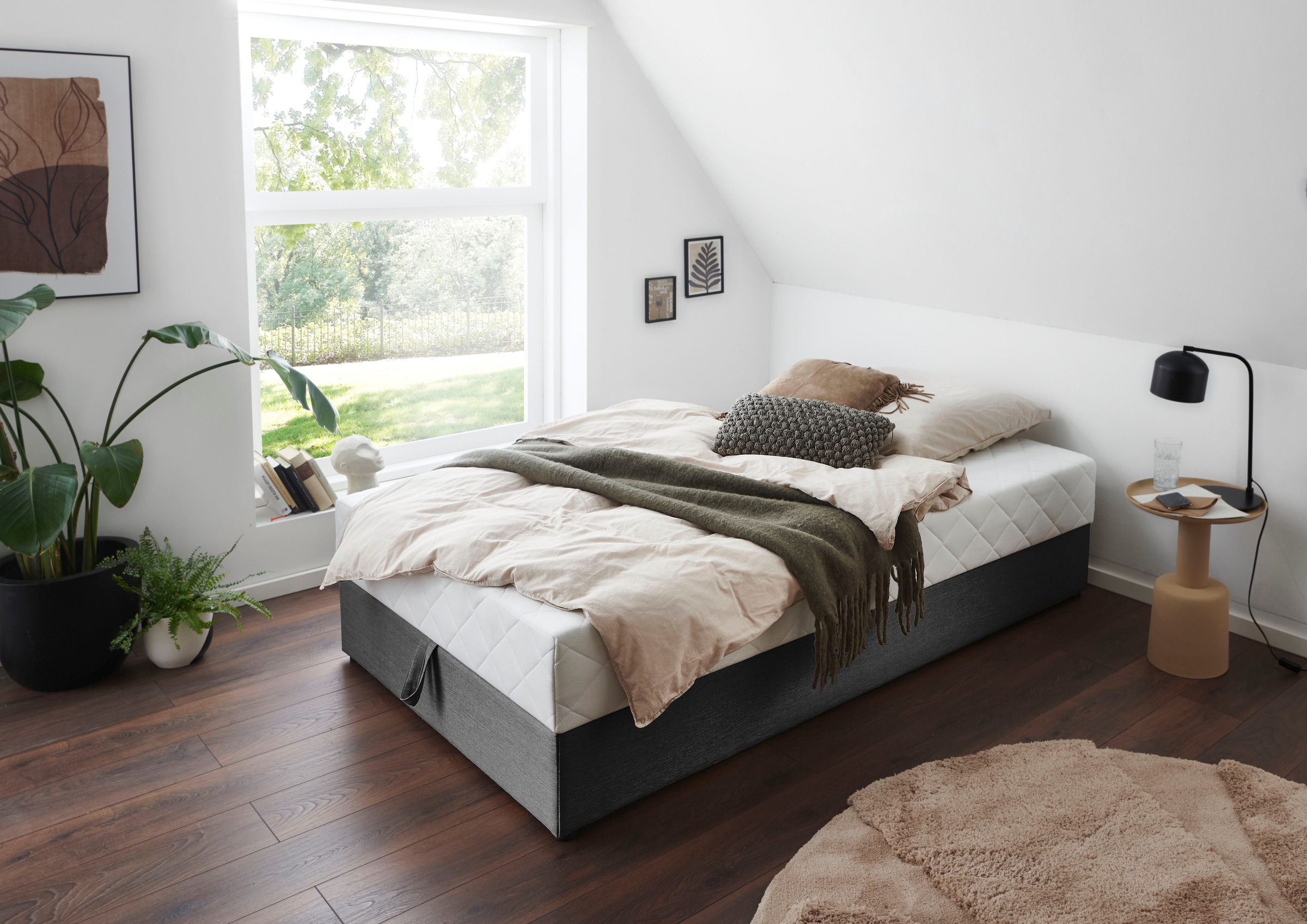 ATLANTIC home collection Boxbett »BELINA« mit Taschenfederkernmatratze und geräumigem Bettkasten