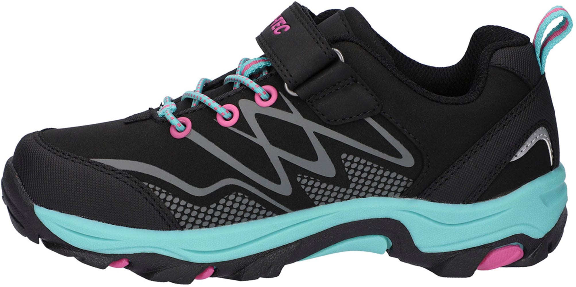 Hi-Tec Outdoorschuh »Hi-Tec Blackout Low Jrg«, Klett-/Schnürkombination