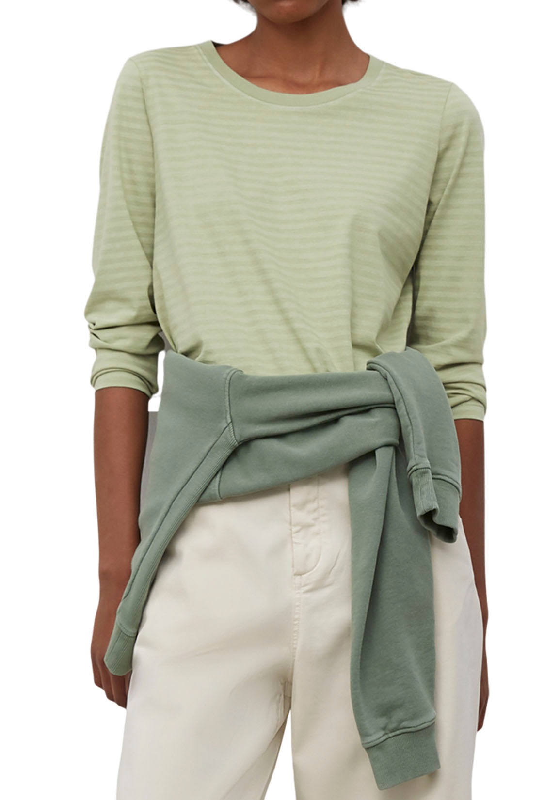 Image of Marc O'Polo Rundhalsshirt, im Ton-in Ton-Ringelmuster bei Ackermann Versand Schweiz