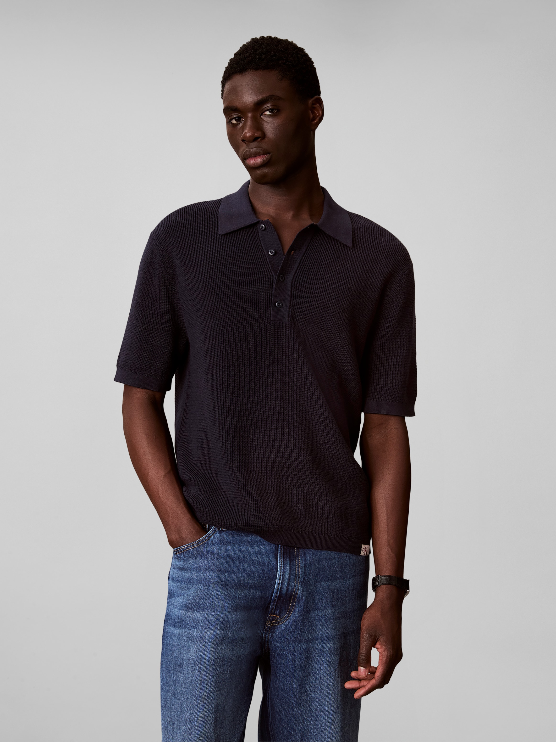 Image of Calvin Klein Polokragenpullover Regular fit mit Polokragen
