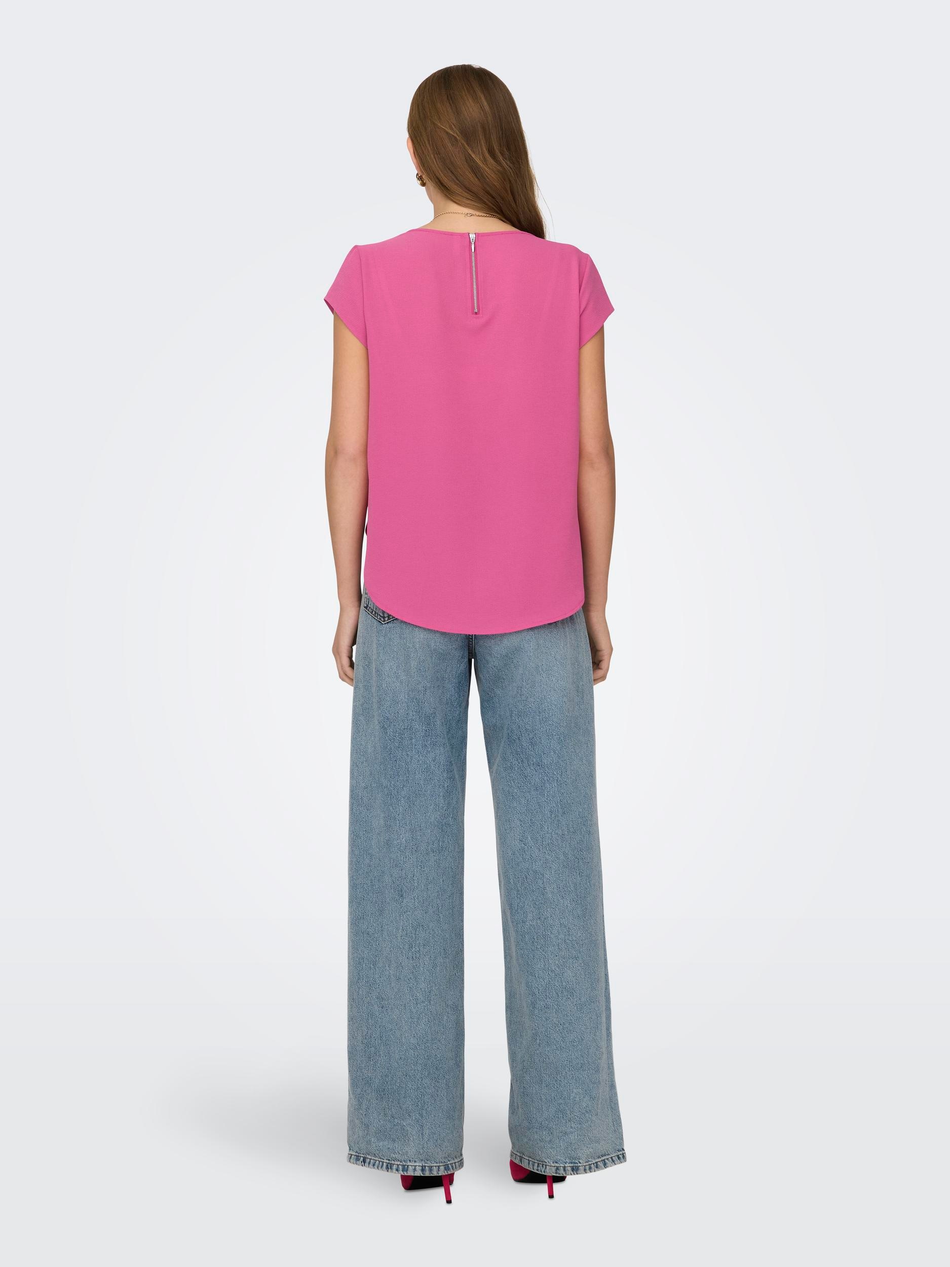 ONLY Kurzarmbluse »ONLVIC S/S SOLID TOP NOOS PTM«