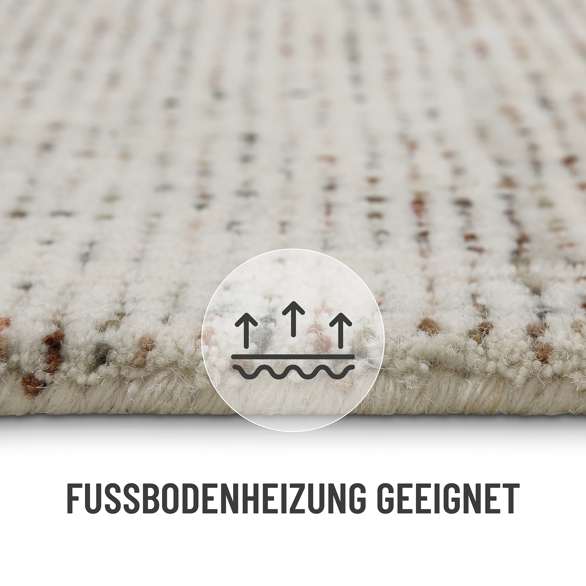 Wecon home Teppich »Hamptons THIRTYTWO«, rechteckig, 15 mm Höhe, Läufer, Kurzflor, Wohnzimmer, Schlafzimmer, elegant, robust, Linien