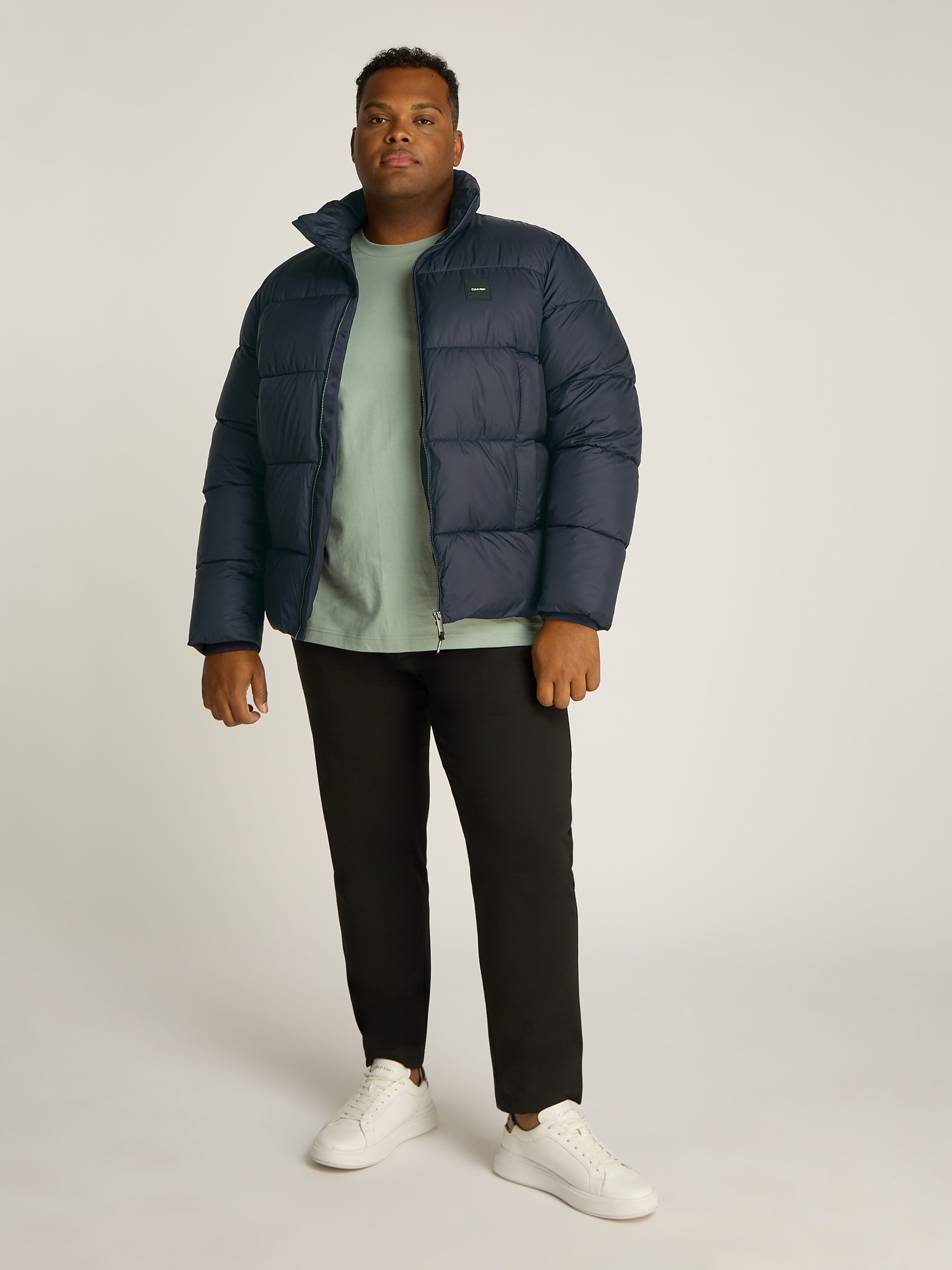 Calvin Klein Big&Tall Steppjacke »BT_QUILT PUFFER MW«, in Grossen Grössen mit Logopatch