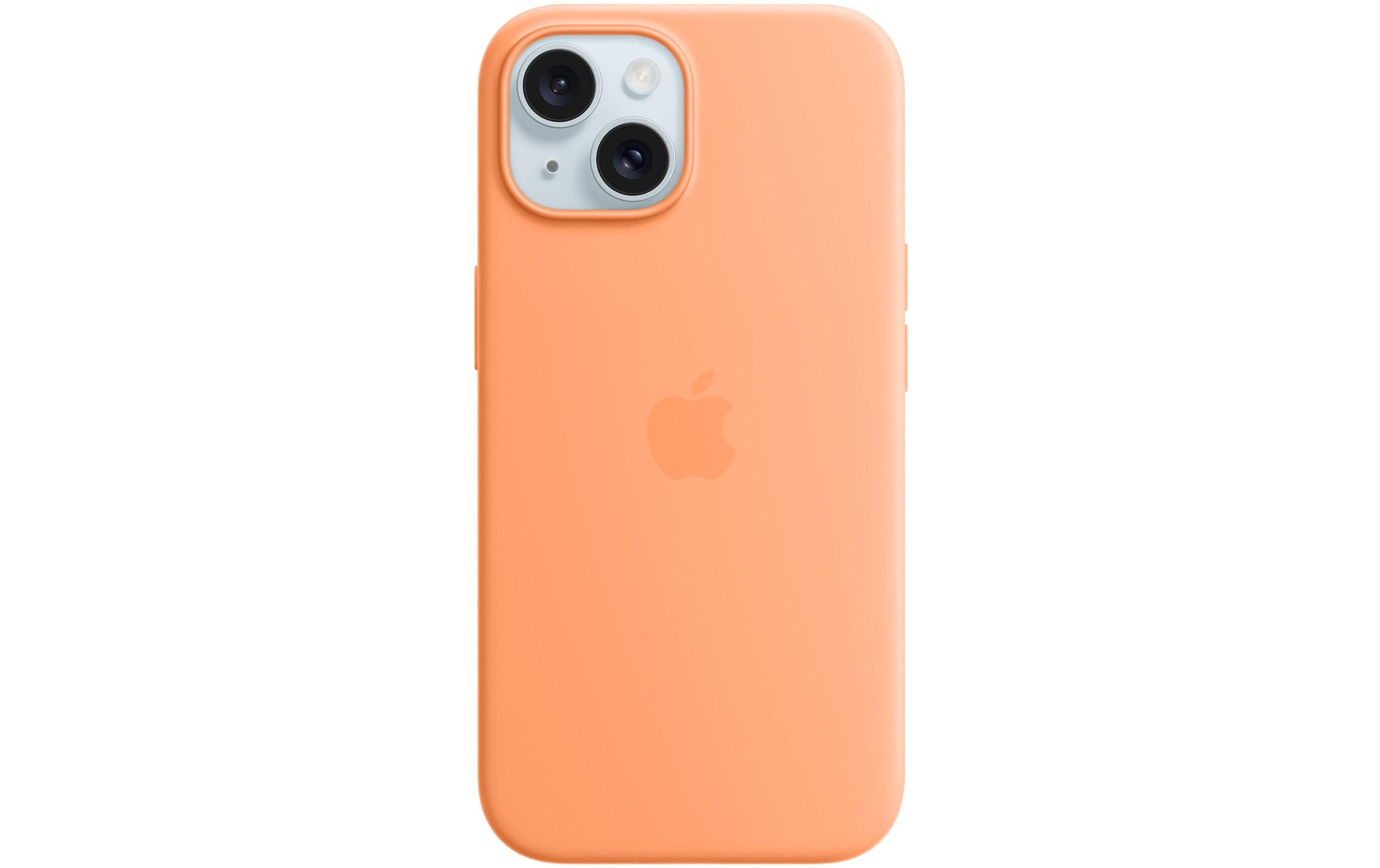 Apple Smartphone Silikon Case mit MagSafe, iPhone 15, Sorbet Orange