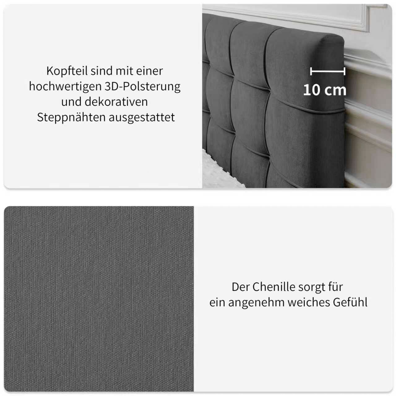 GOODproduct Boxbett »Tommes inkl. Bettkasten und Topper, Liegefläche 180x200cm« erhältlich in der Grösse 180x200 cm