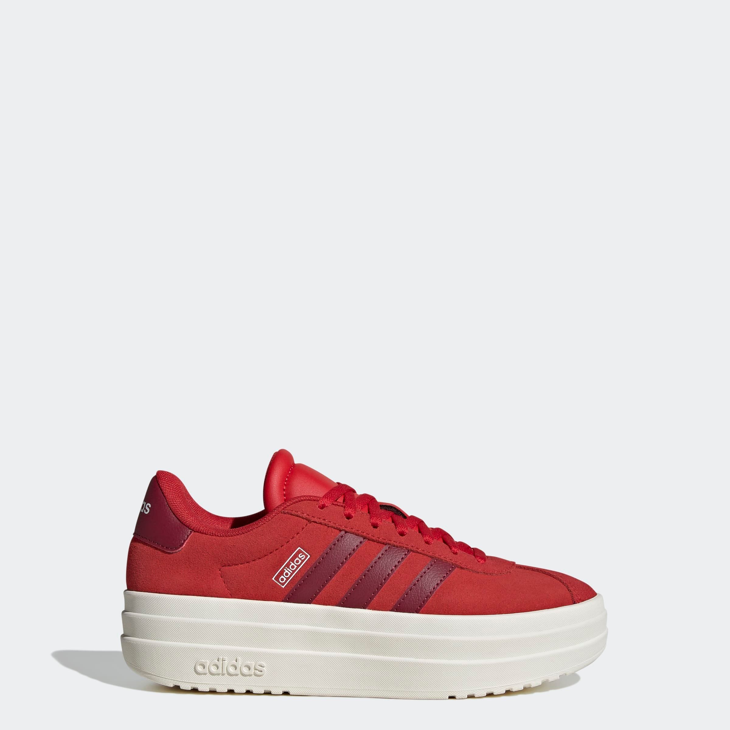 adidas Sportswear Plateausneaker »VL COURT BOLD LIFESTYLE KIDS«, Design auf den Spuren des adidas Gazelle Bold