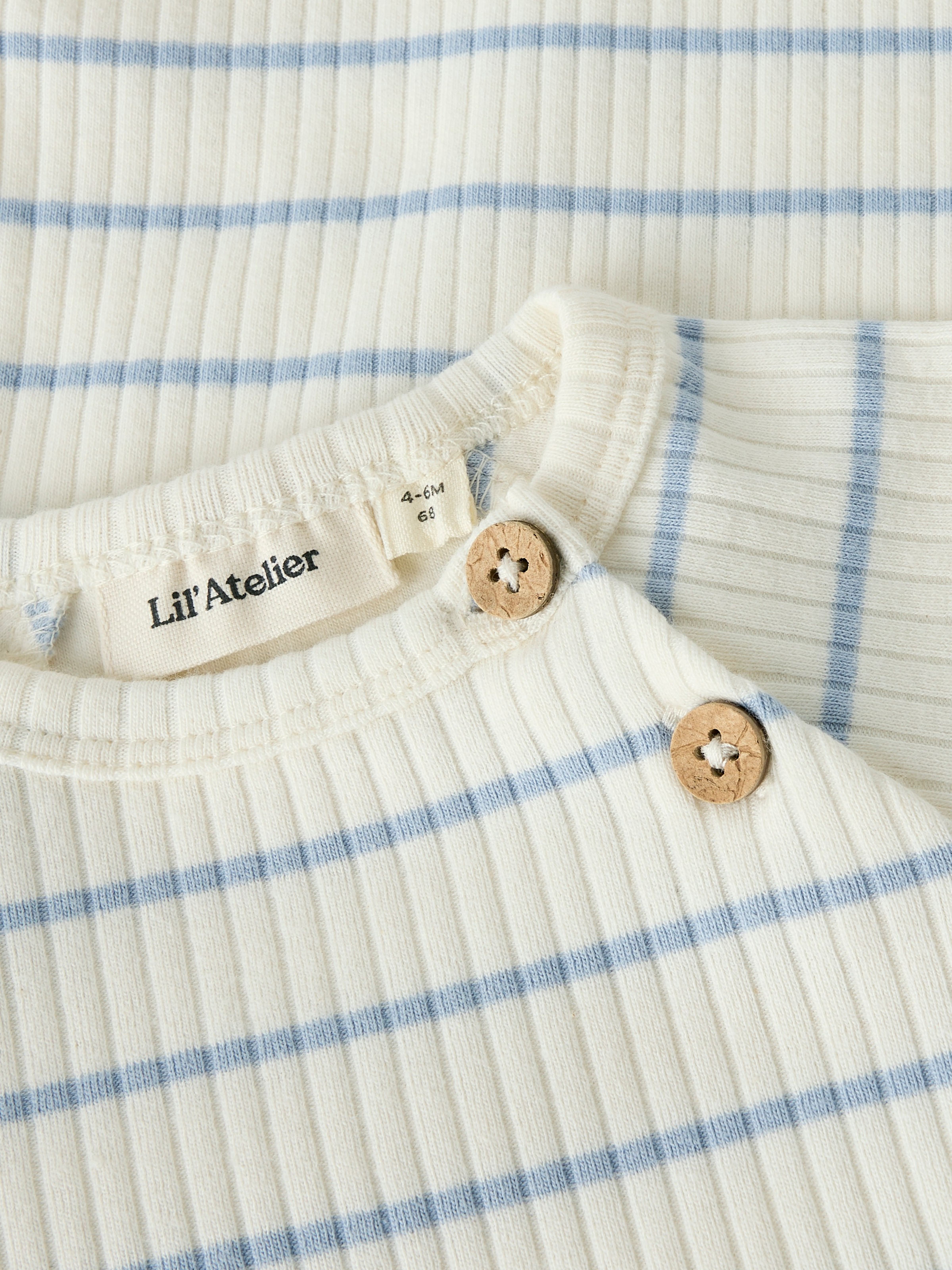 Lil' Atelier Body à manches longues »NBMKAIL LS SLIM BODY LIL NOOS« mélange de coton