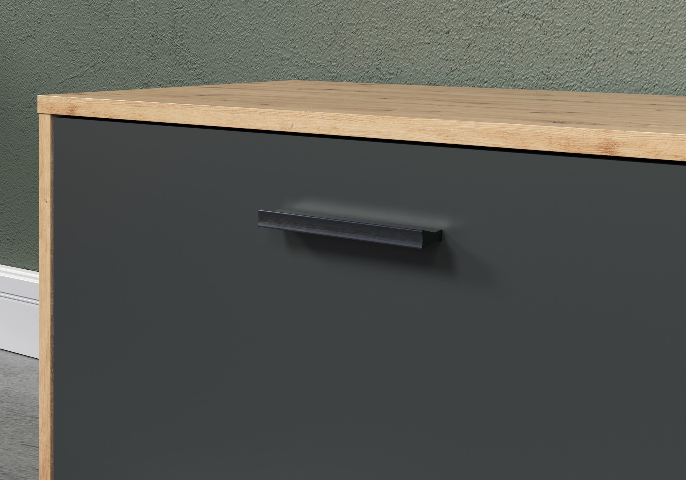 INOSIGN Wohnwand »Valetta«, (Komplett-Set, 4 St.), inkl. Lowboard, Hängeschrank, Wandboard und Highboard