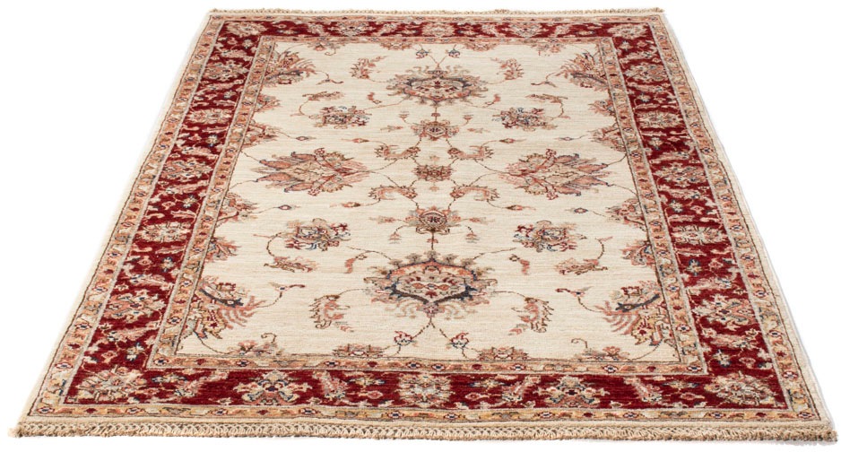 Image of morgenland Orientteppich »Ziegler - 184 x 125 cm - beige«, rechteckig, 6 mm Höhe, Wohnzimmer, Handgeknüpft, Einzelstück mit Zertifikat bei Ackermann Versand Schweiz