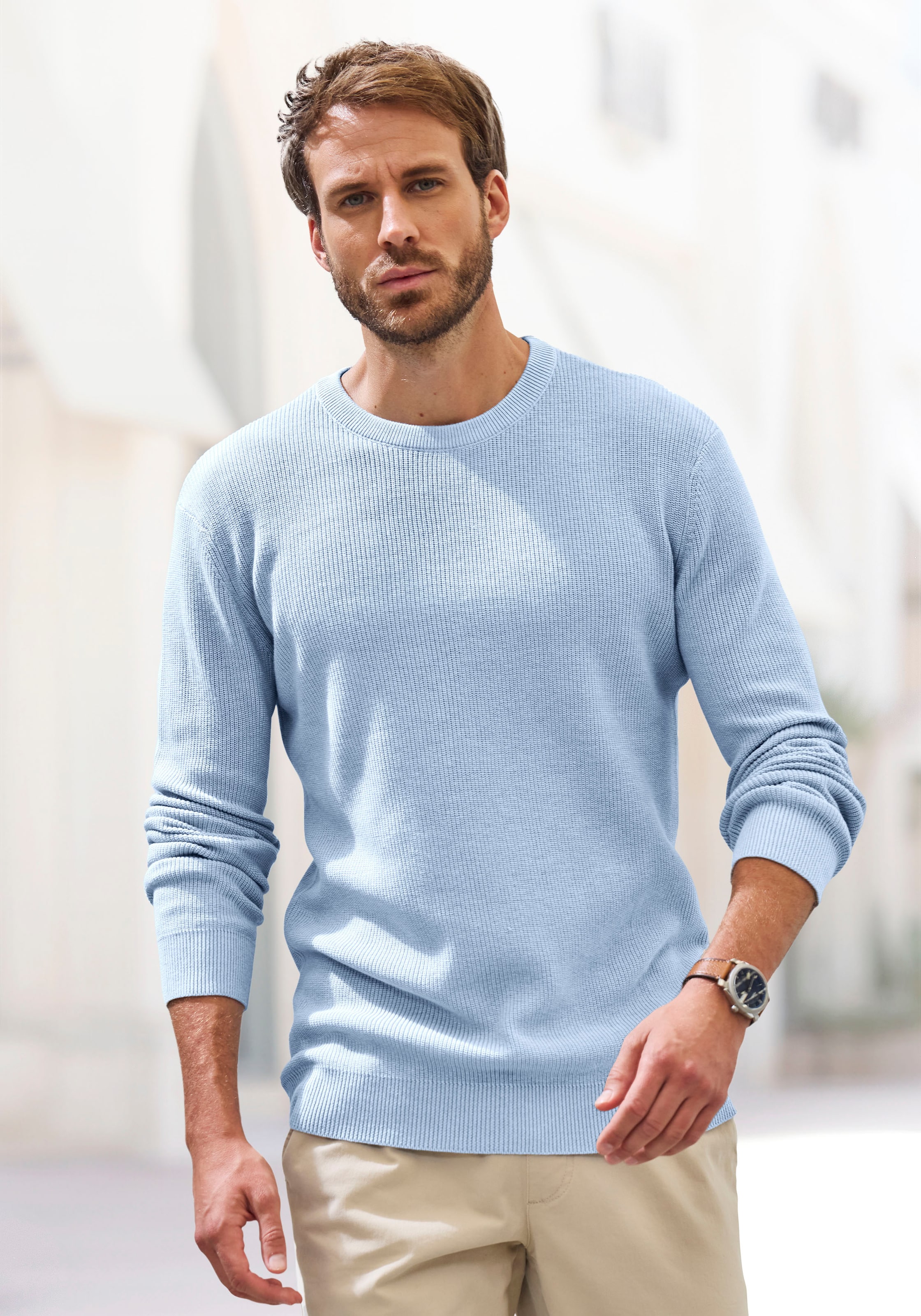 Image of John Devin Strickpullover "bis Grösse 5XL" Pullover in modischen Farben aus Baumwollmischung