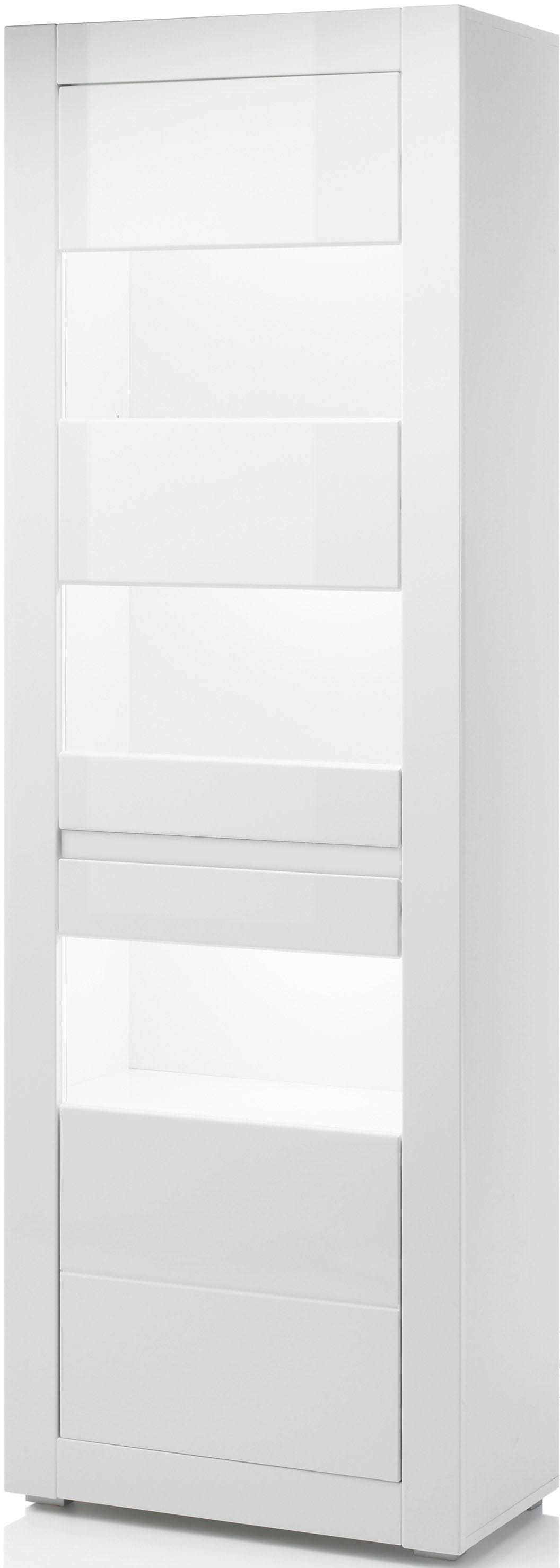 Home affaire Vitrine »Carat« Höhe 198 cm, zwei Leisten angeliefert, 1 x grau, 1 x weiss