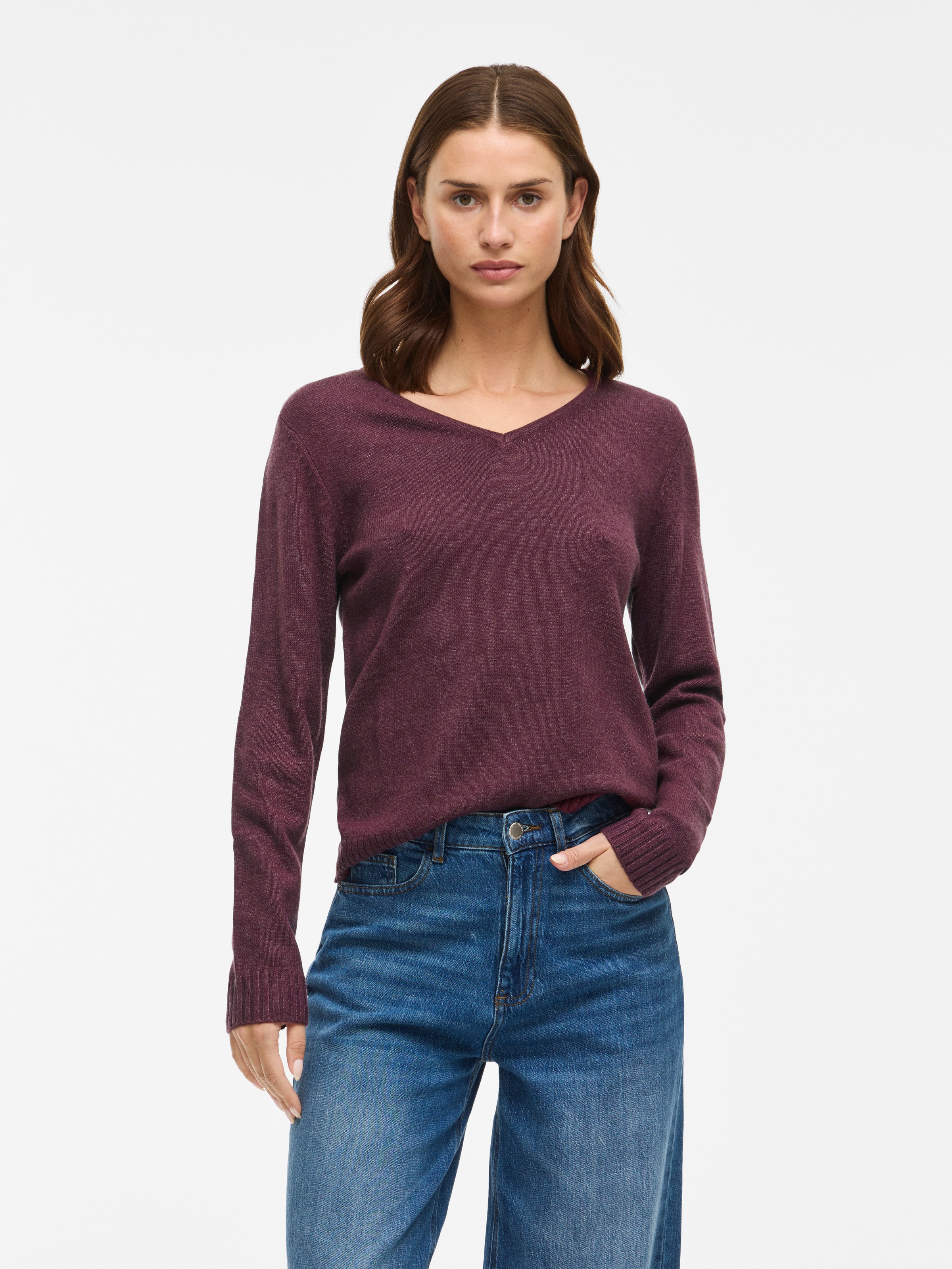 Vila V-Ausschnitt-Pullover »VIRIL V-NECK L/S KNIT TOP - NOOS«