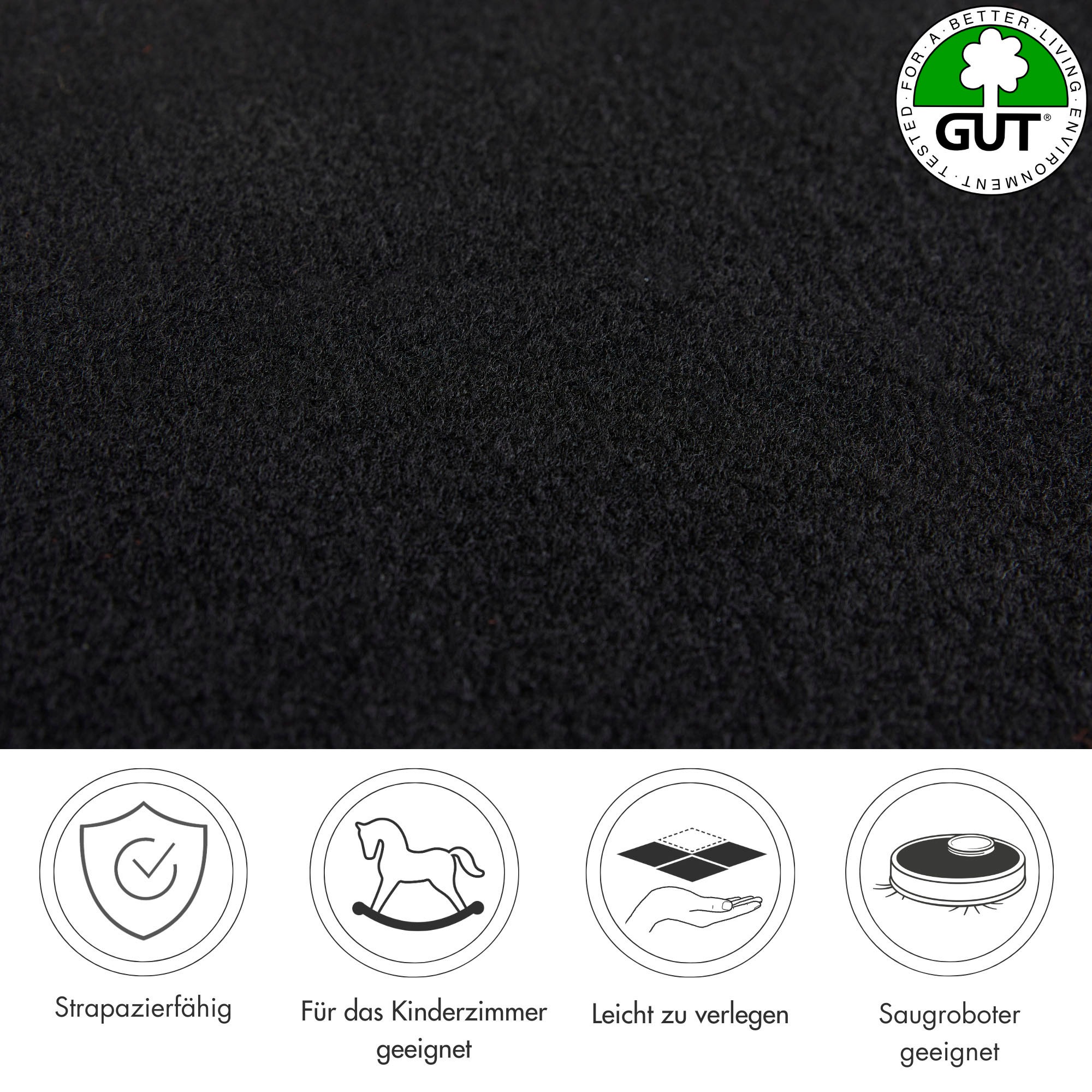 Andiamo Teppichboden »Sina, Velours, Made in Belgium«, rechteckig, 9 mm Höhe, Uni Farben, Breite 400 cm, strapazierfähig, pflegeleicht, Wohnzimmer