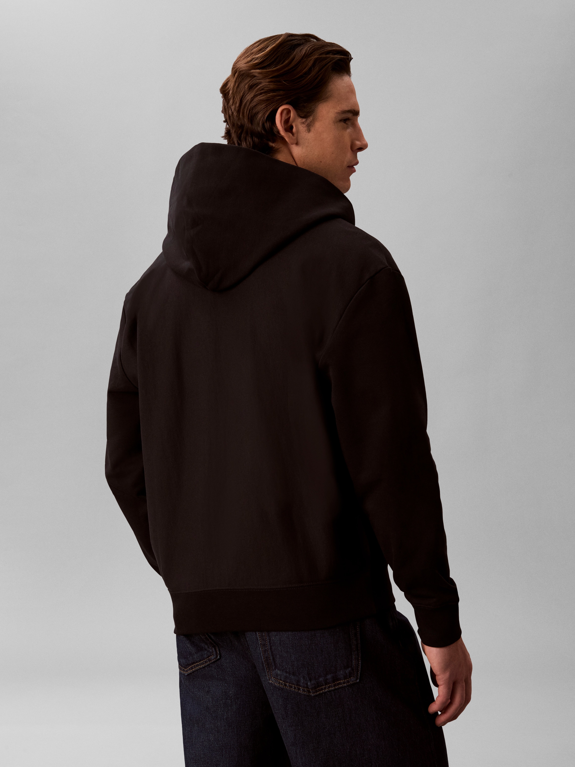 Calvin Klein Jeans Kapuzensweatjacke Regular Fit, 2-Wege-Zipper