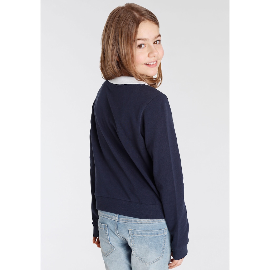KangaROOS Sweatshirt »für Mädchen«, in kurzer Form mit Polokragen