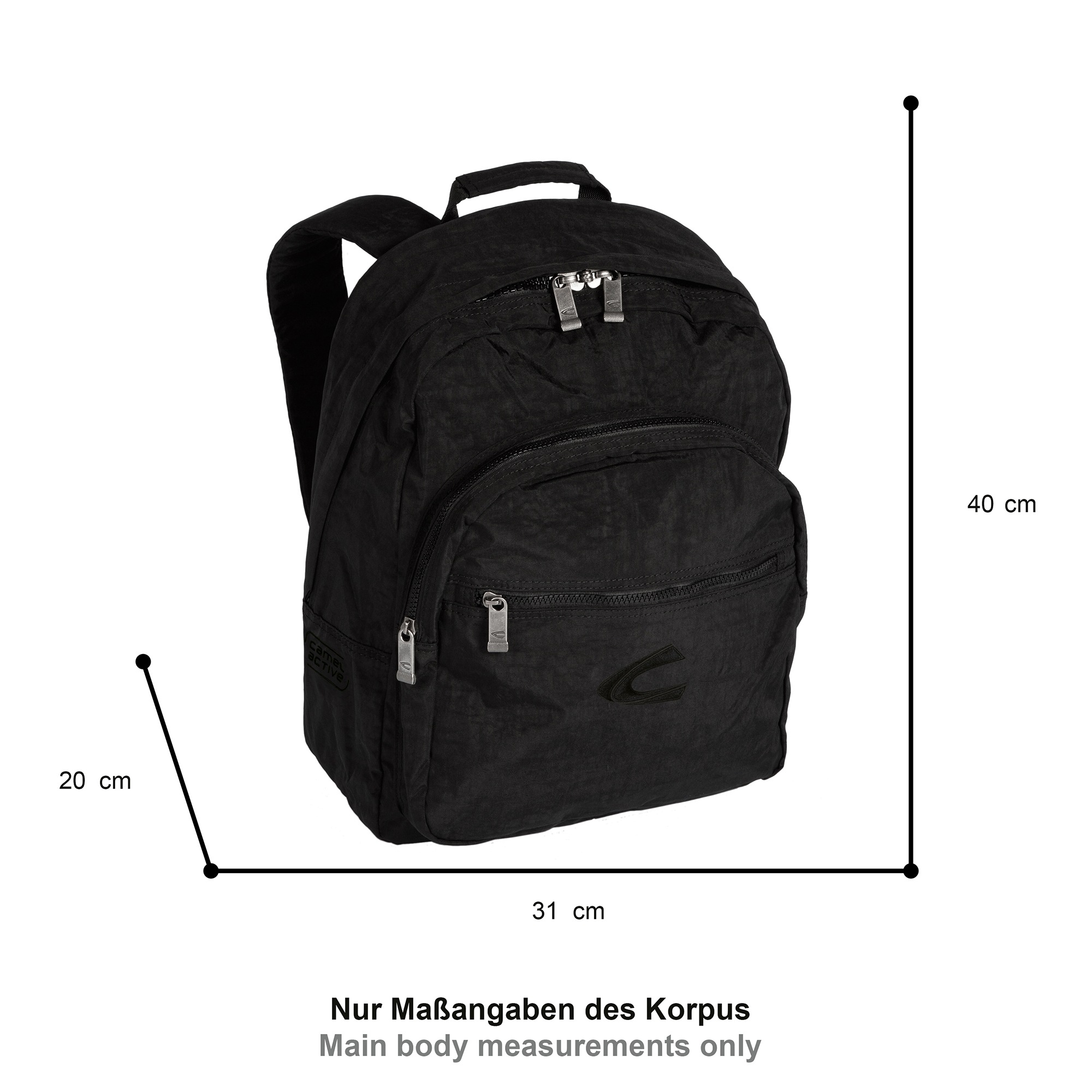 camel active Rucksack »Journey« aus leichtem robusten Nylon, funktional perfekt für alle Lebenslagen