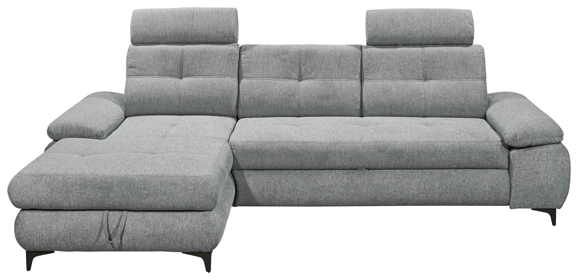 ED EXCITING DESIGN Ecksofa »Altona L-Form«, (2 St.), mit Bettfunktion, Bettkasten, Armteilverstellung & Kopfstützen