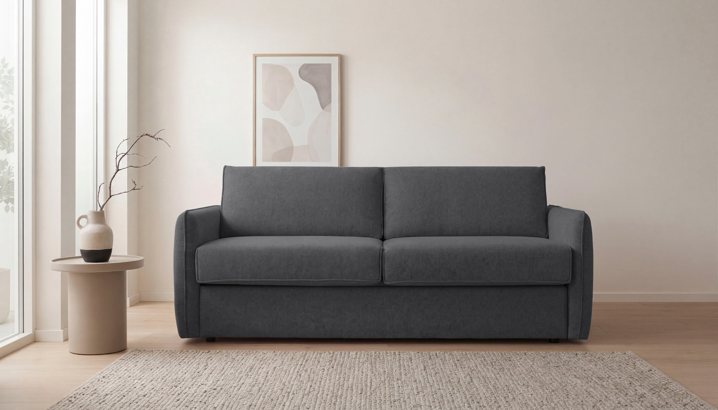 GOODproduct Schlafsofa »Bergamons« 2-Sitzer, mit Dauerschlaffunktion, inkl. Federkernmatratze, Lattenrost