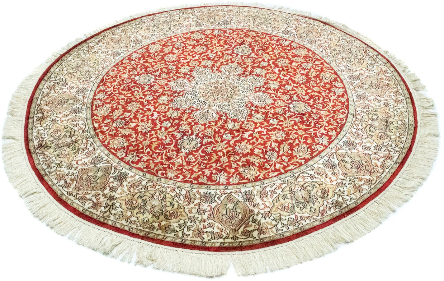 Image of morgenland Teppich »Kaschmir Seide Teppich handgeknüpft rot«, quadratisch, 8 mm Höhe bei Ackermann Versand Schweiz