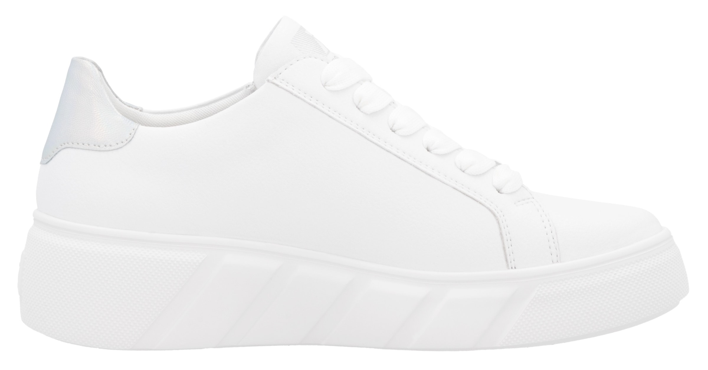 RIEKER Sport Baskets à plateforme  , Freizeitschuh, Halbschuh, Schnürschuh mit seitlicher Perforation