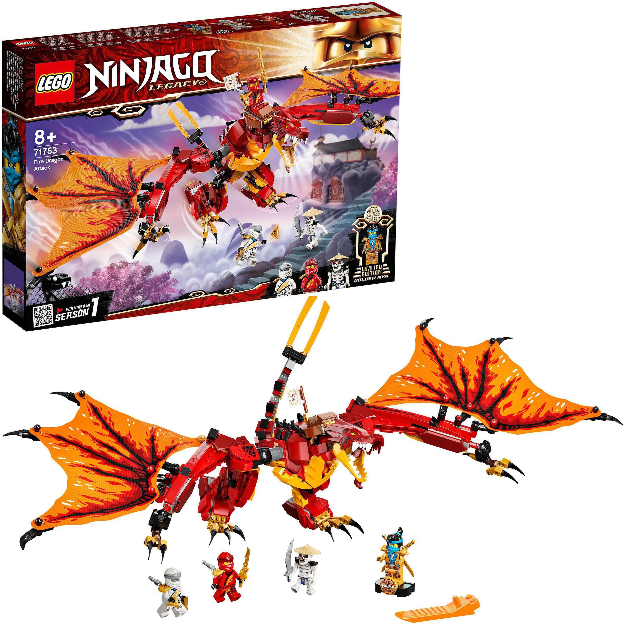 Image of LEGO® Konstruktionsspielsteine »Kais Feuerdrache (71753), LEGO® NINJAGO®«, (563 St.), Made in Europe bei Ackermann Versand Schweiz