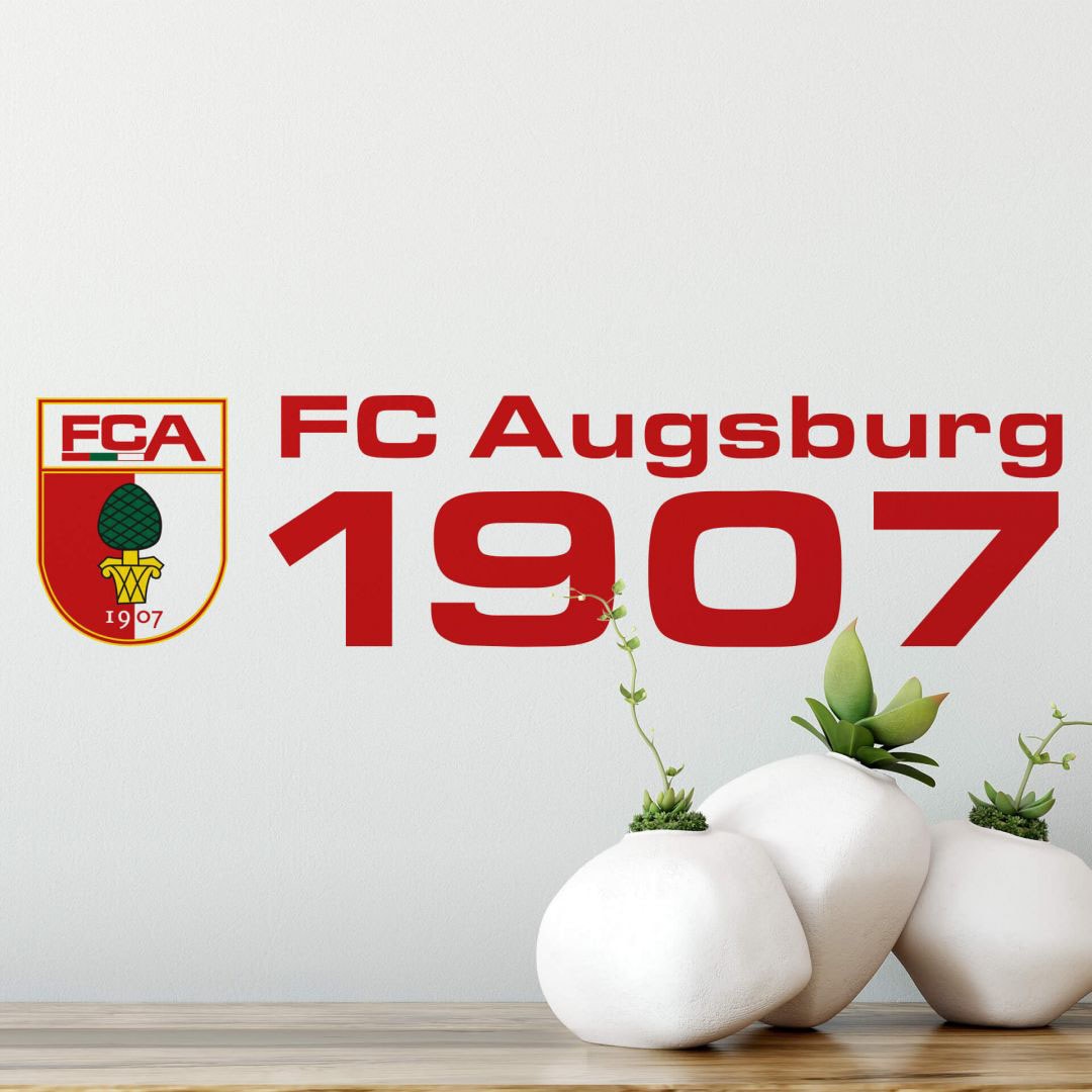 Wall-Art Wandtattoo »Fussball FC Augsburg 1907«, (1 St.), selbstklebend, entfernbar