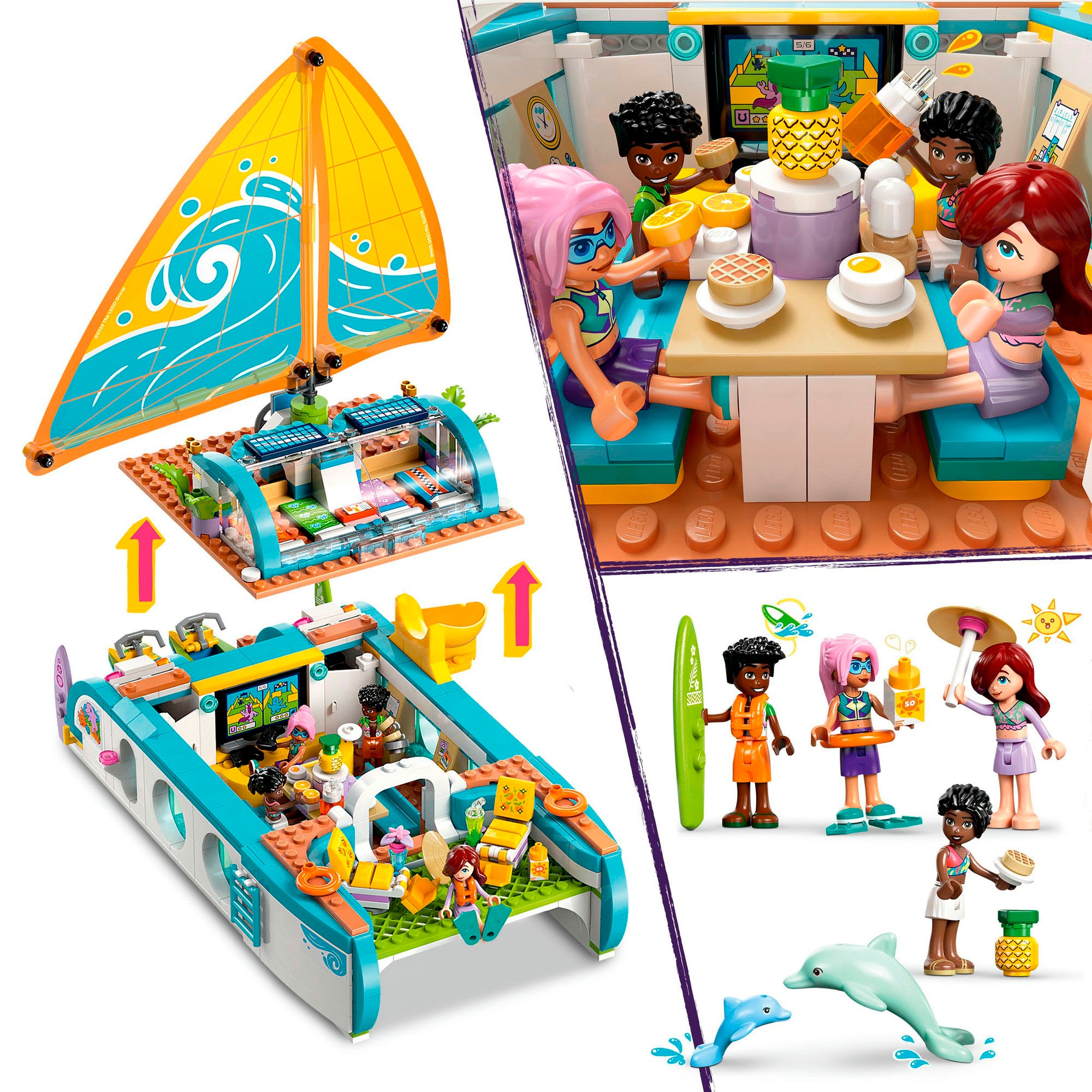 LEGO® Konstruktionsspielsteine »Segelabenteuer (42664), LEGO Friends« Made in Europe