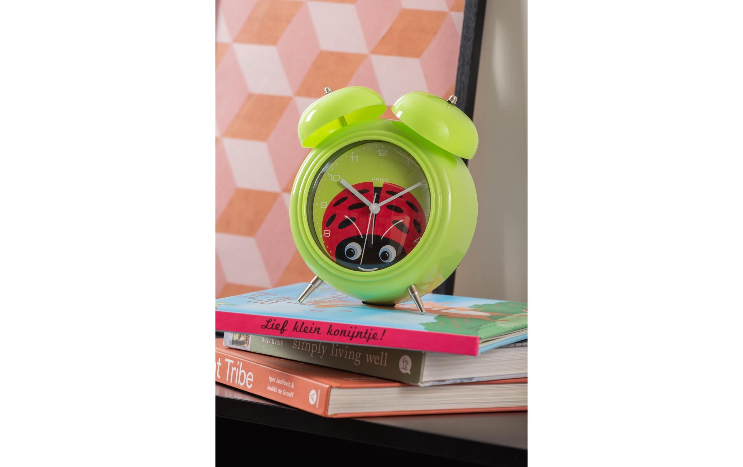 Karlsson Kinderwecker »Marienkäfer Grün«