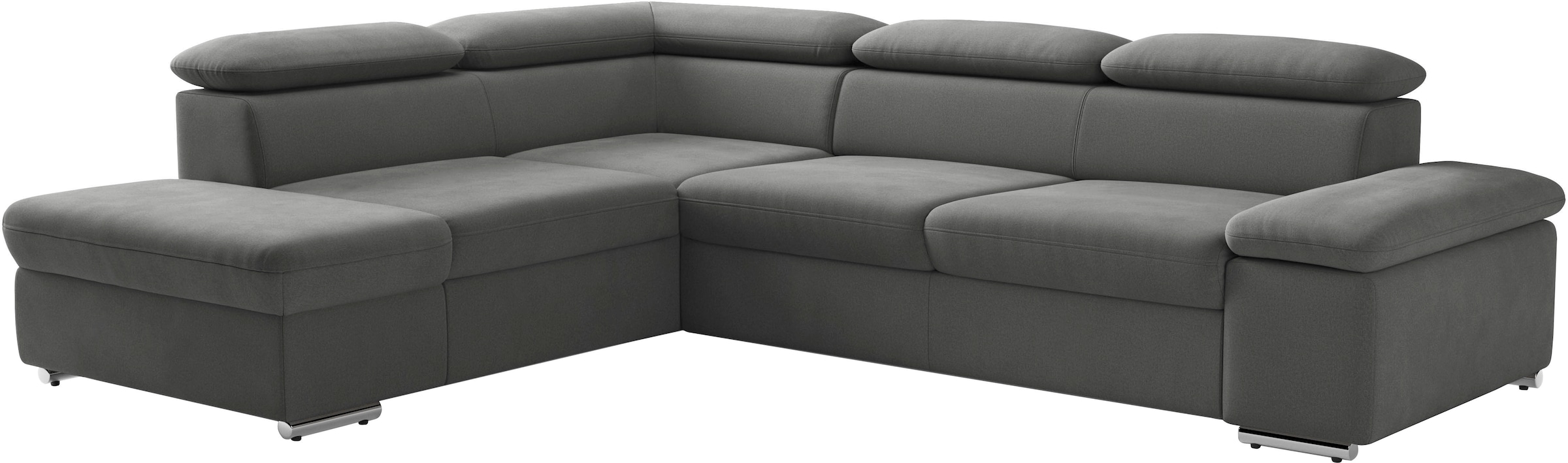 sit&more Canapé d'angle »Valentine L-Form, B: 272 cm« mit Arm- & Kopfteilverstellung, optional mit Bettfunktion