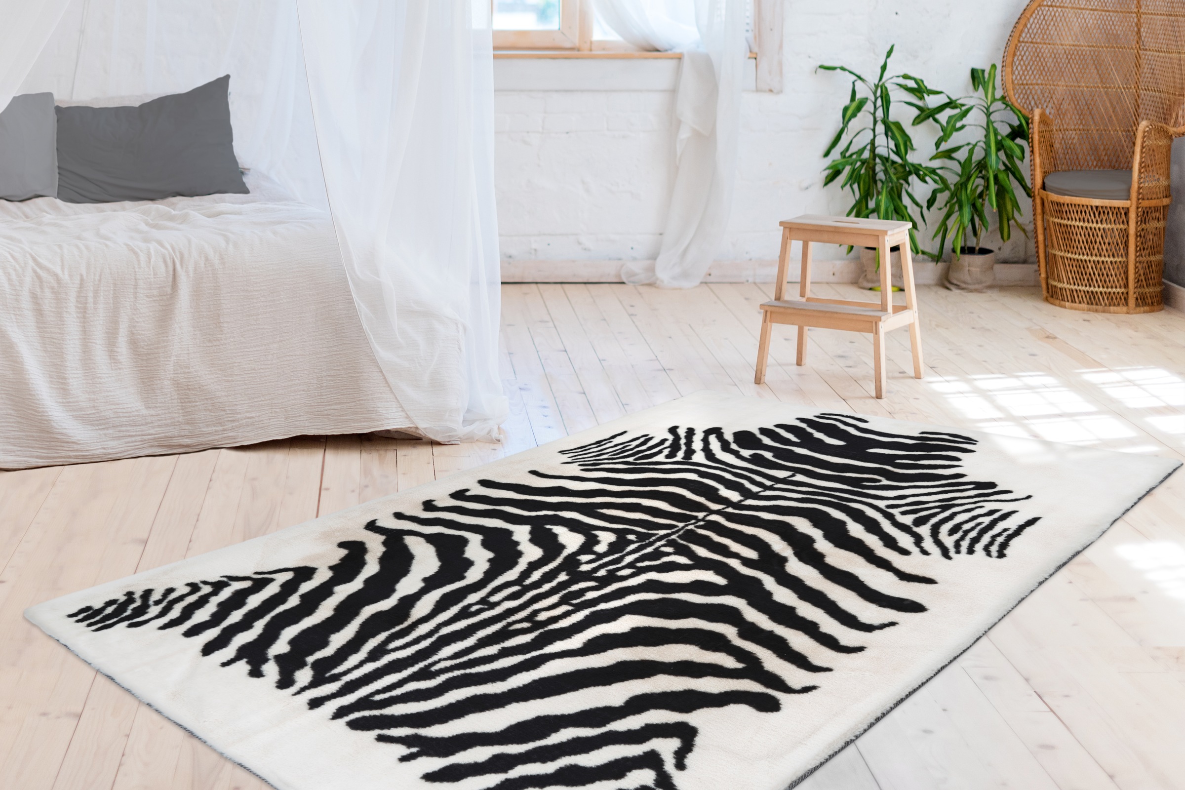 Arte Espina Teppich »Rabbit Animal 400«, rechteckig, 30 mm Höhe, Kuscheliger Hochflorteppich, per Hand getuftet, mit Baumwollrücken