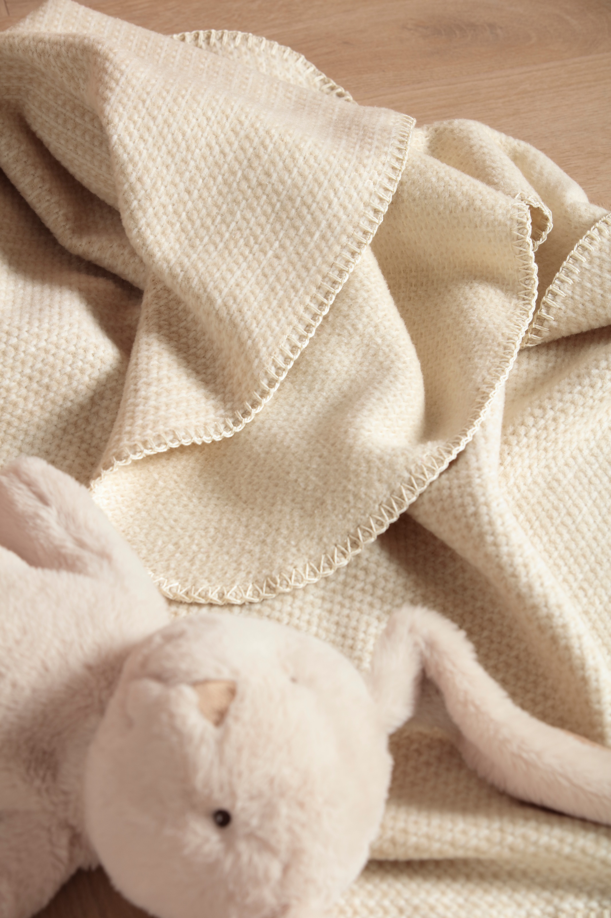 Biederlack Babydecke »Babydecke Cotton«, 75 x 100, mit Zierstich
