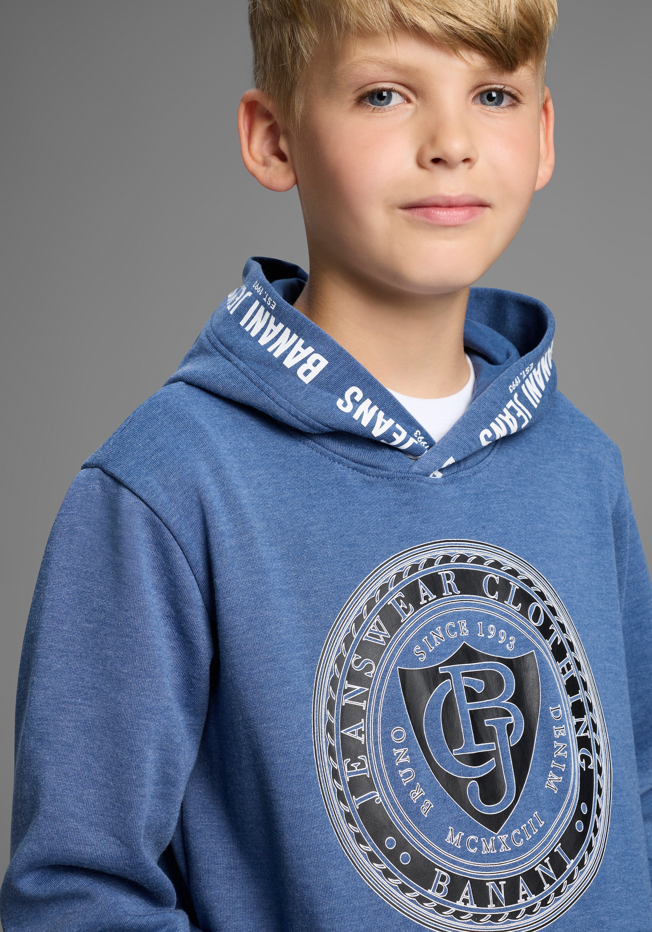 Bruno Banani Sweat à capuche »Hoodie mit Drucken« NEU: BRUNO BANANI für TEENS! Hoodie mit Logo-Drucken