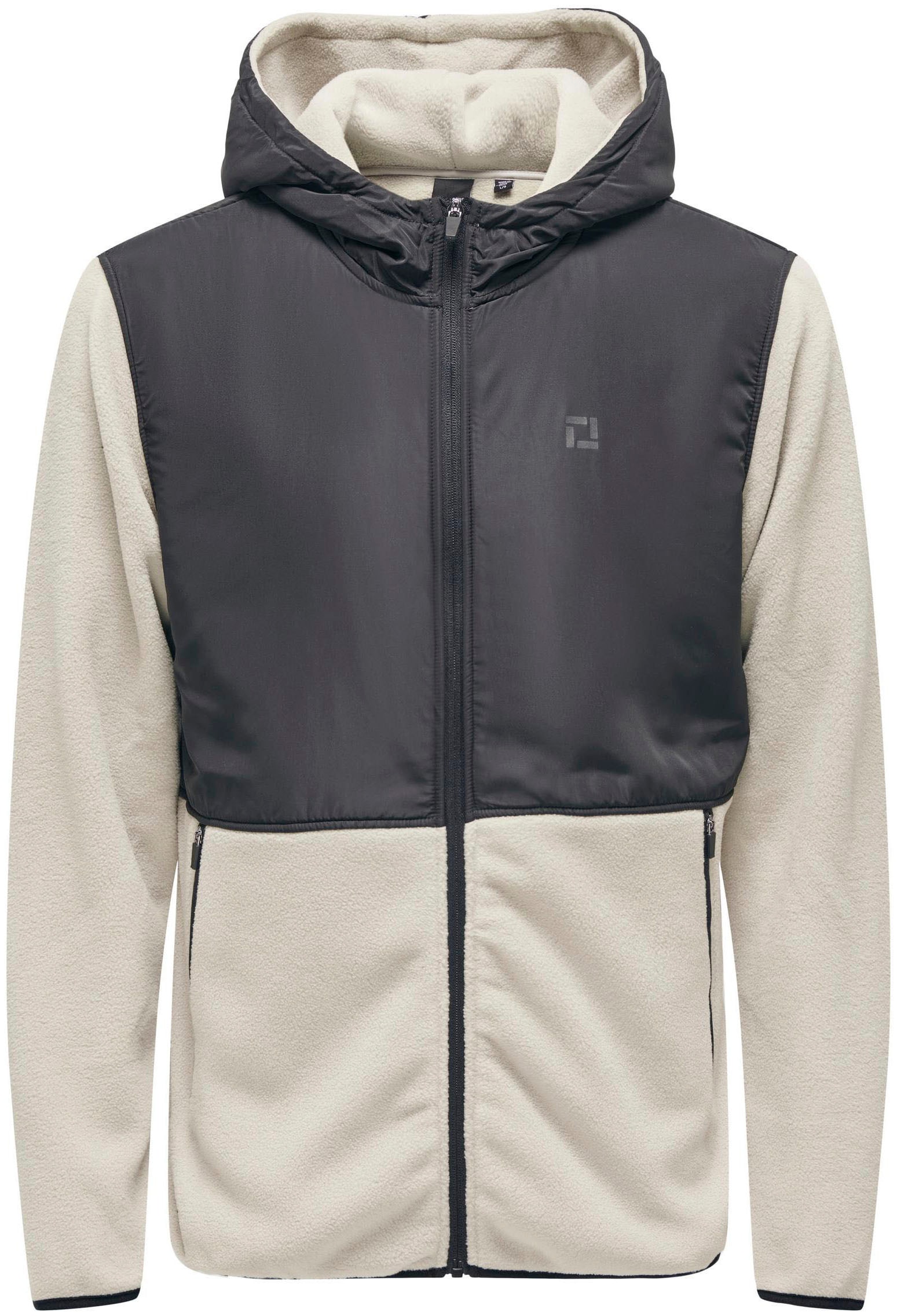 ONLY & SONS Kapuzensweatjacke »ONSNOAH REG FLEECE ZIP HOODIE VD«