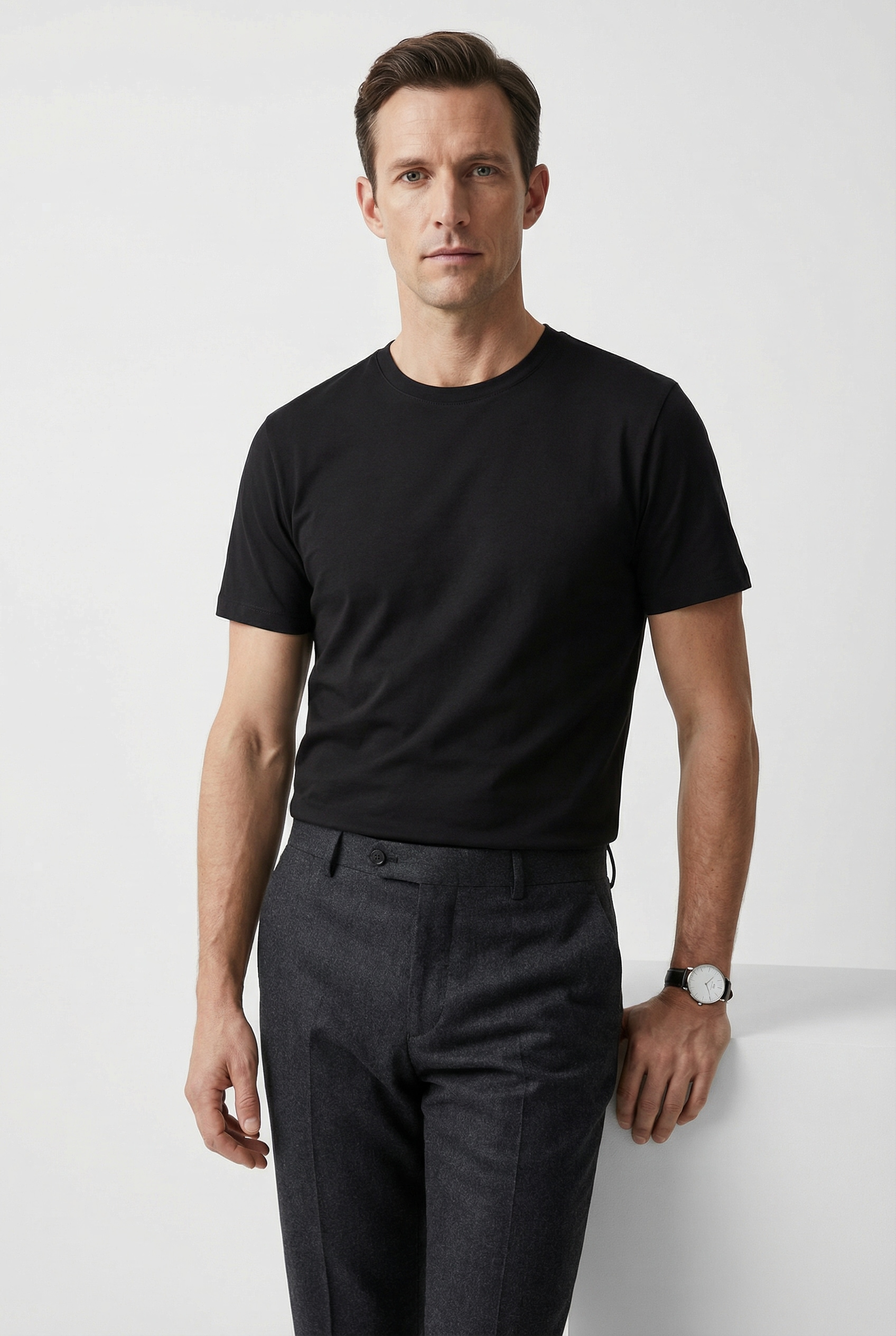 HUGO T-shirt »BLUE Naolo« Paquet, 2 cuis mit Markenlabel am Saum