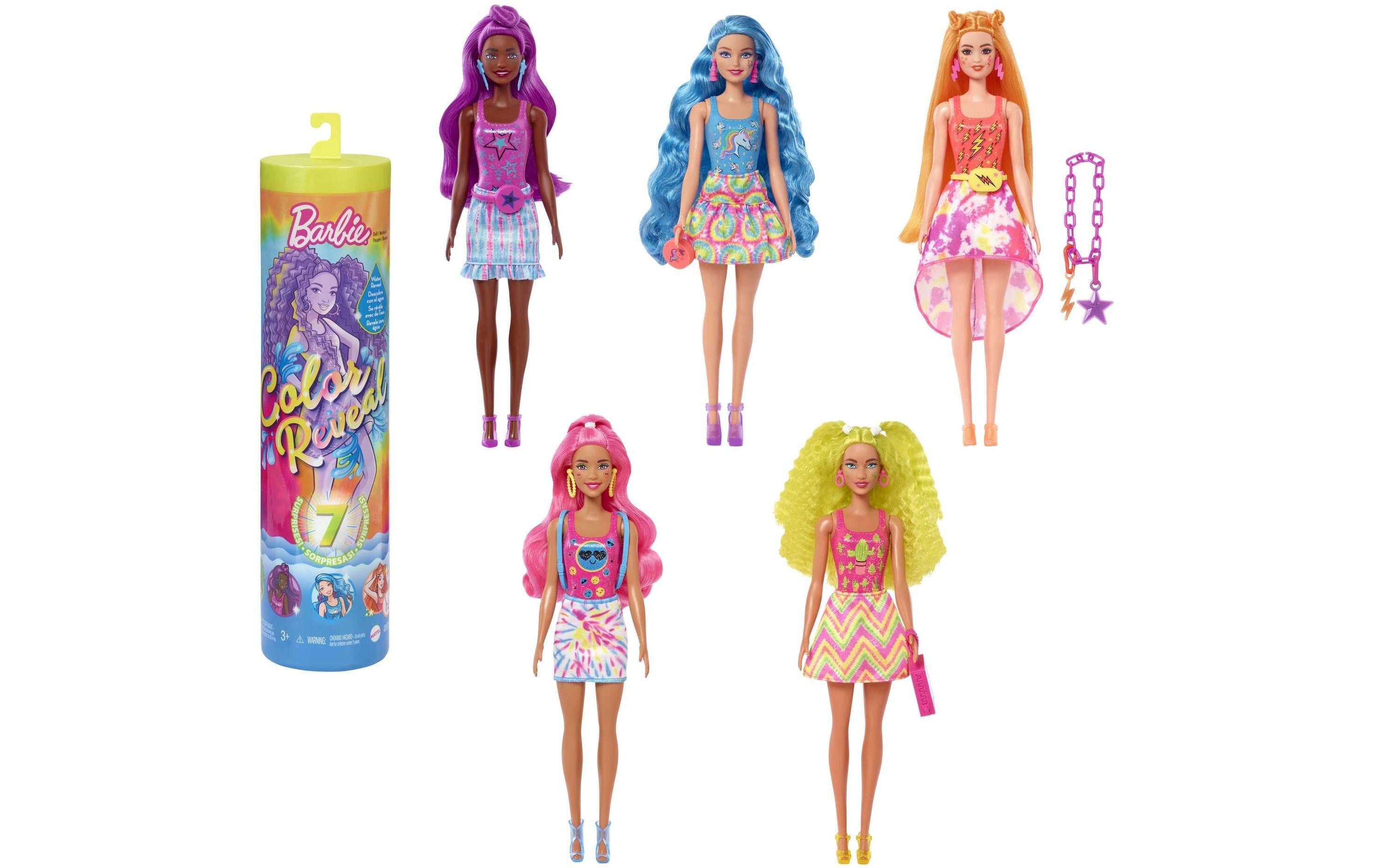 Image of Barbie Anziehpuppe »Barbie Color Reveal Neon Tie-Dye« bei Ackermann Versand Schweiz