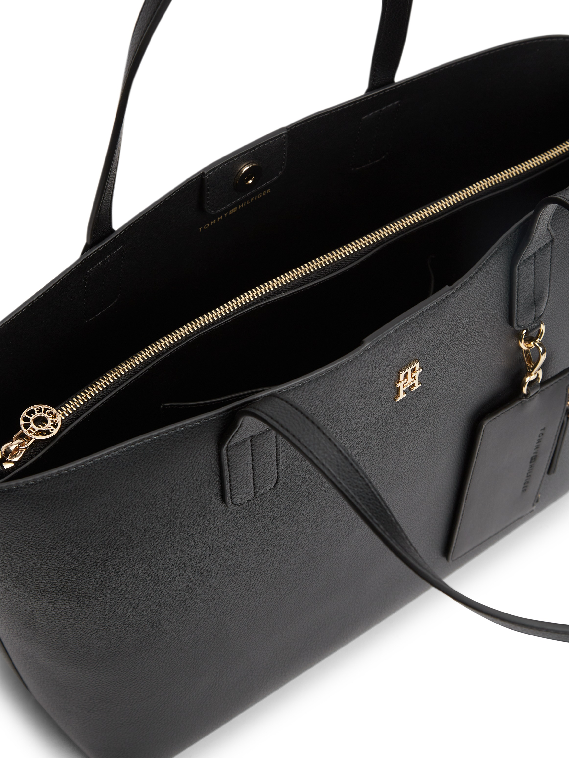 Tommy Hilfiger Tragetasche »TH ICON TOTE« Damen Handtasche, Shopper mit doppeltem Henkel