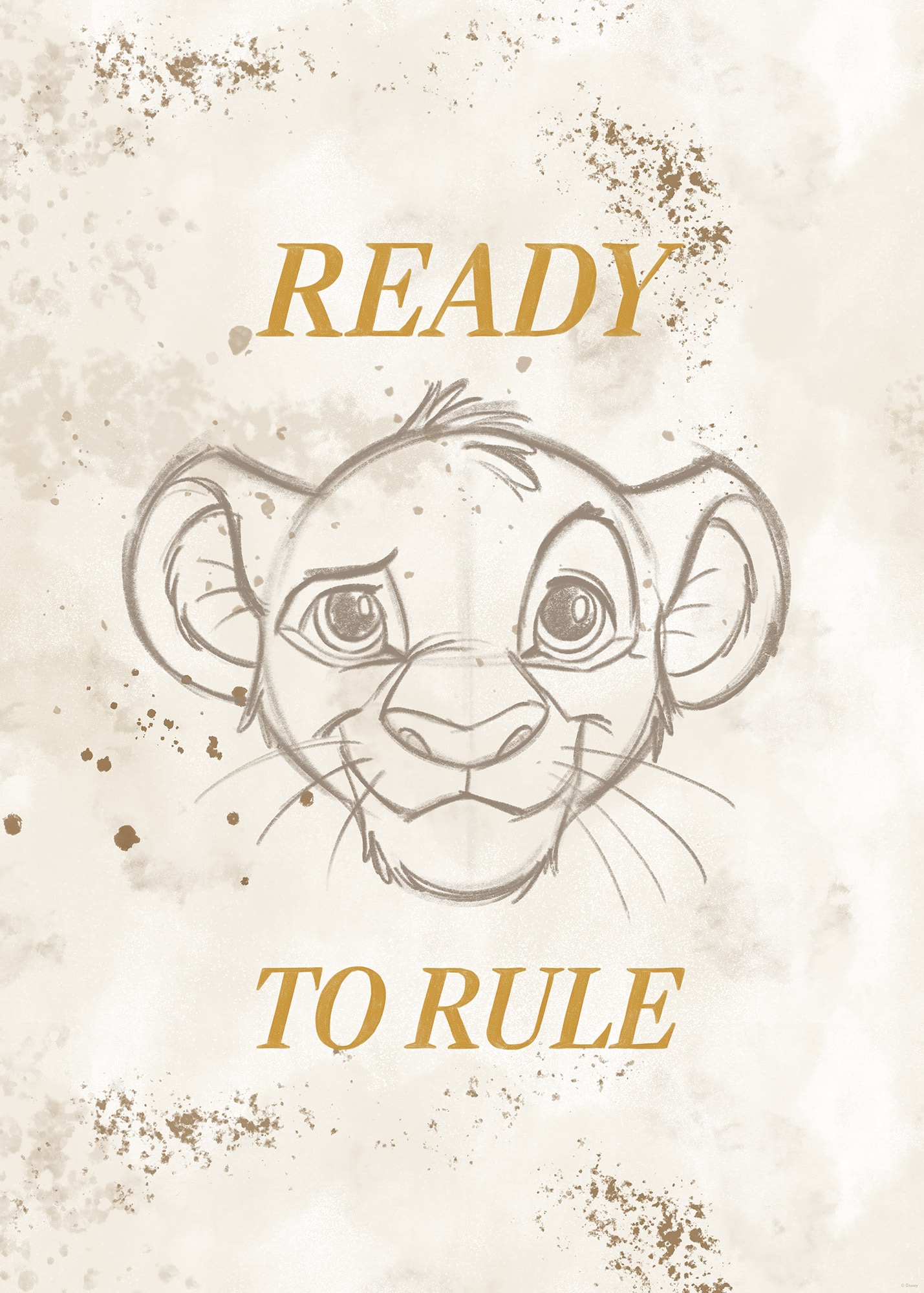 Komar Wandbild »Disney The Lion King Ready to Rule« Disney Set, 1 Stk. tlg. 50 x 70 cm (Breite x Höhe) - Kinderzimmer, Dekoration