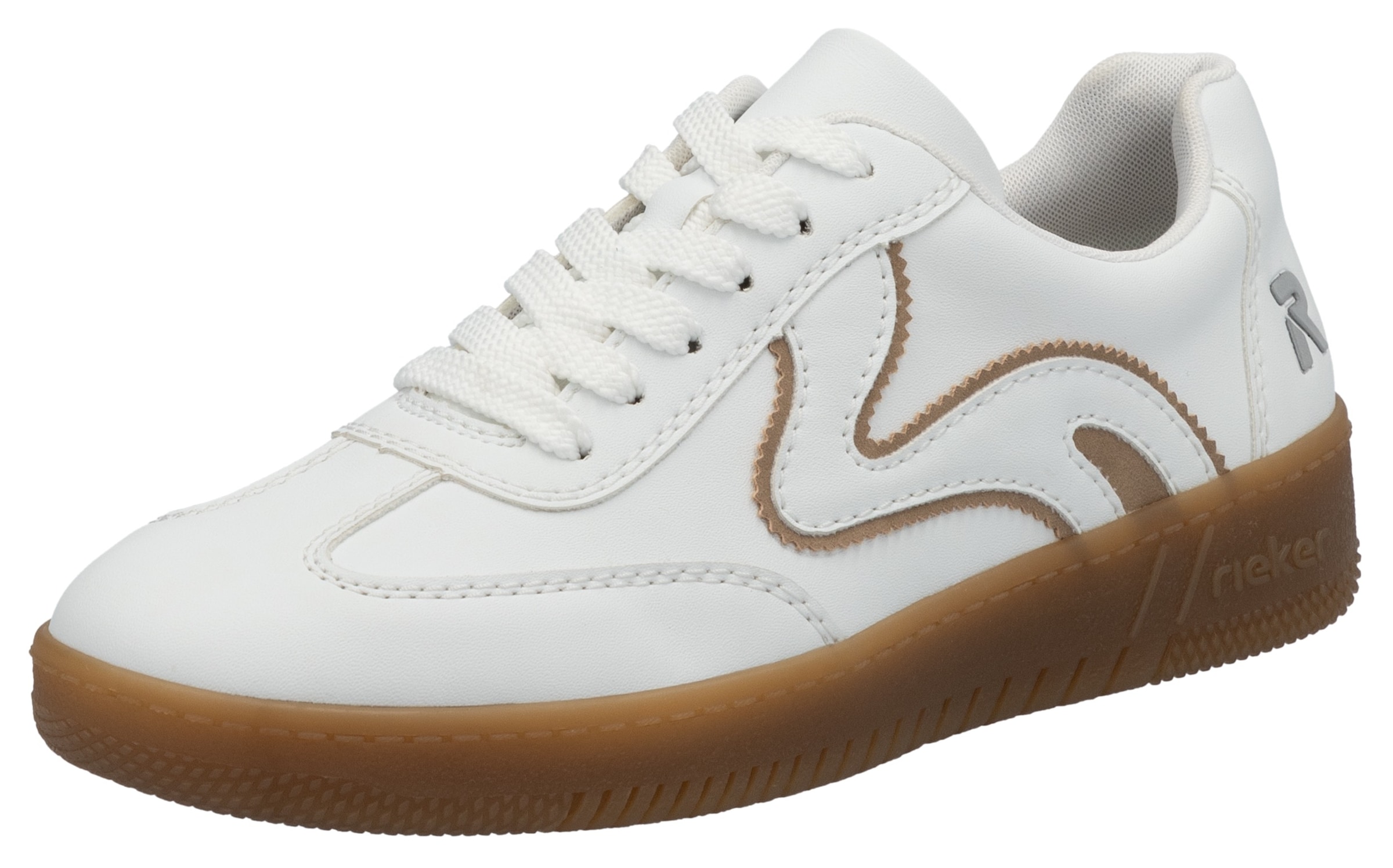 Image of RIEKER Sport Plateausneaker, Freizeitschuh, Halbschuh, Schnürschuh in veganer Verarbeitung