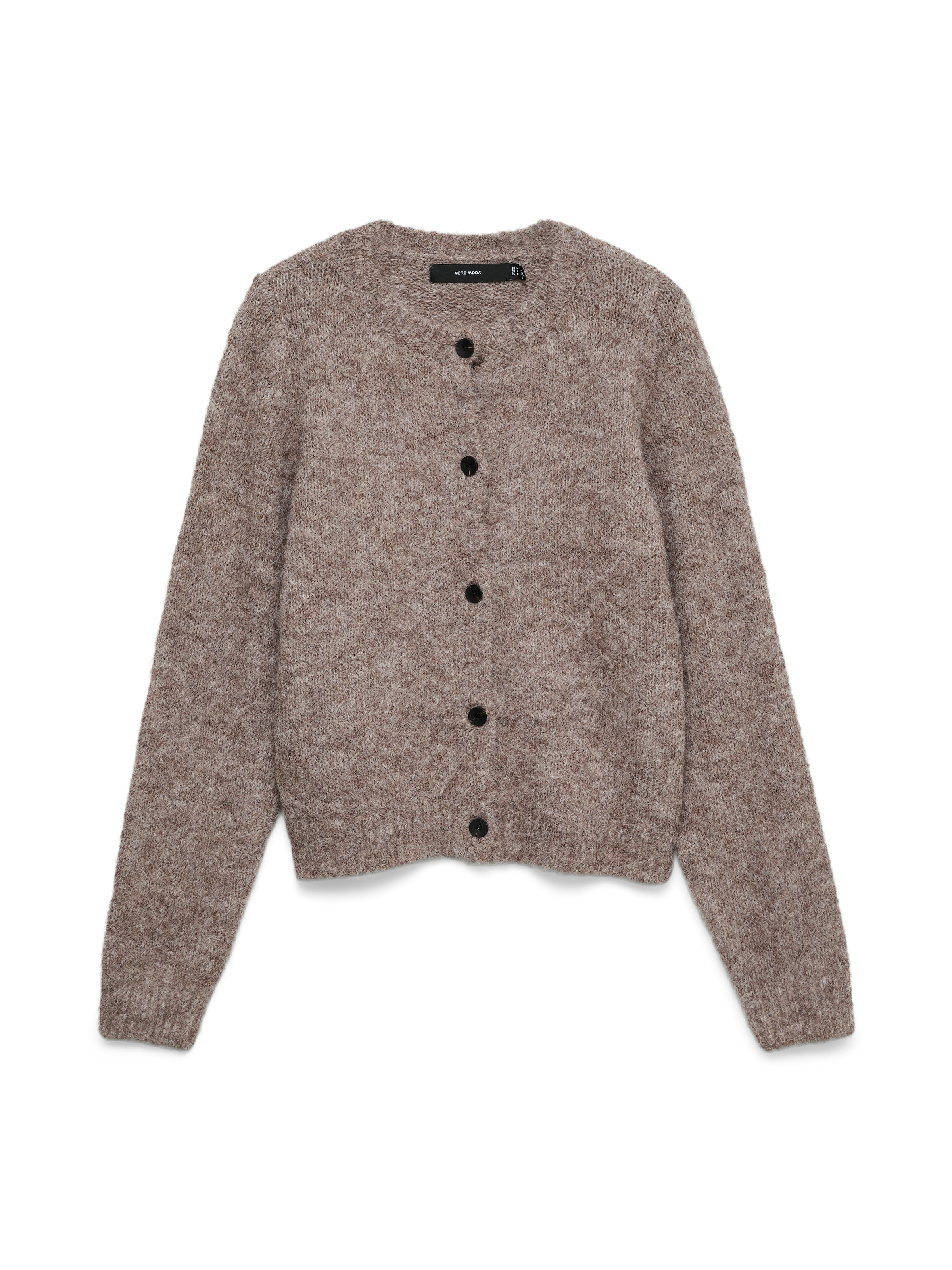 Vero Moda Strickjacke »VMNOVAH LS O-NECK BUTTON CARDI GA NOOS« Materialmix, regular fit